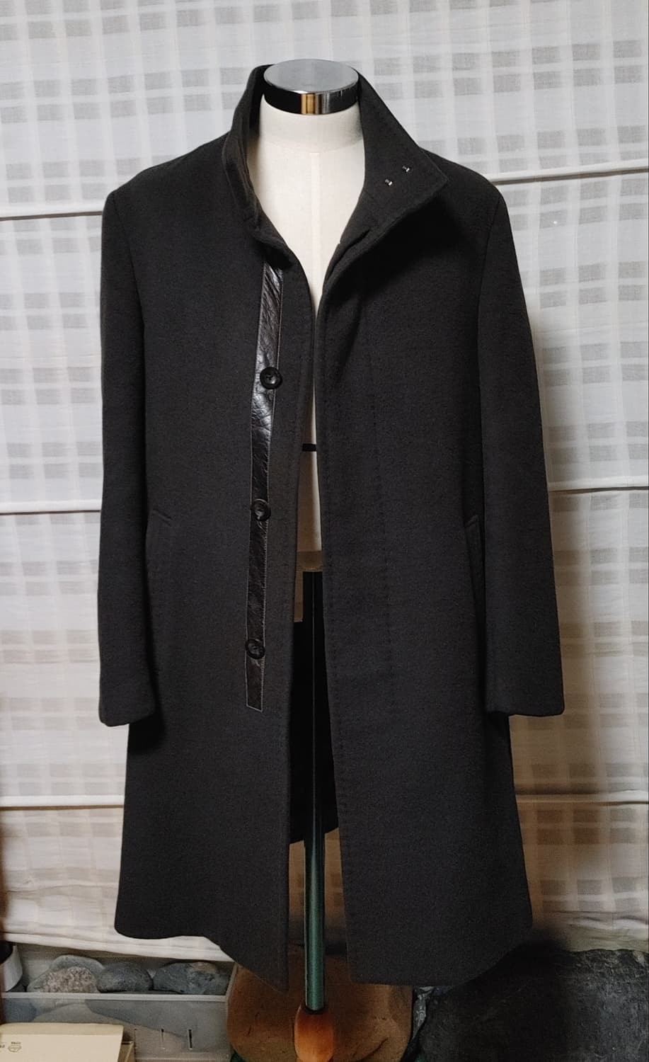 (한섬) 타임 옴므 다크브라운 코트 95 / 캐시미어 블렌디드 상품이미지1