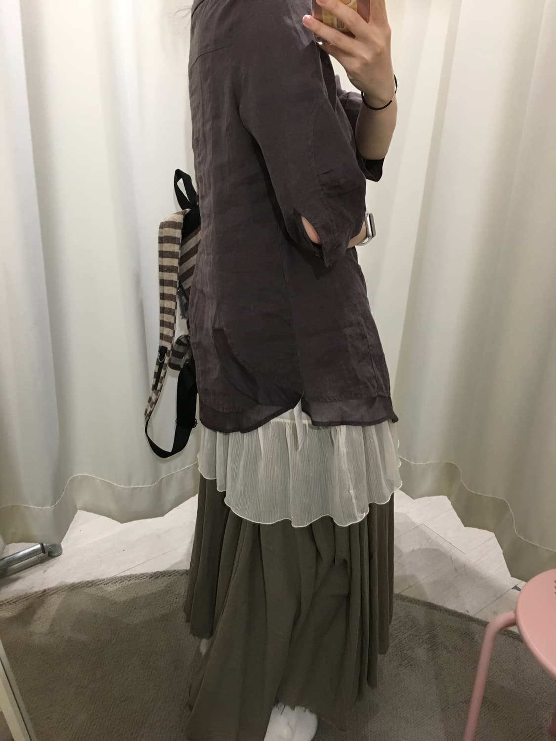 린넨 둥카라 블라우스 상품이미지6