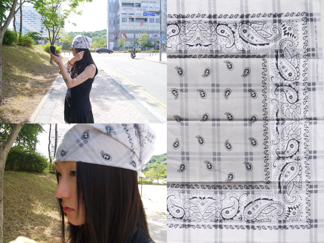 [ paisley check bandana ] 상품이미지1
