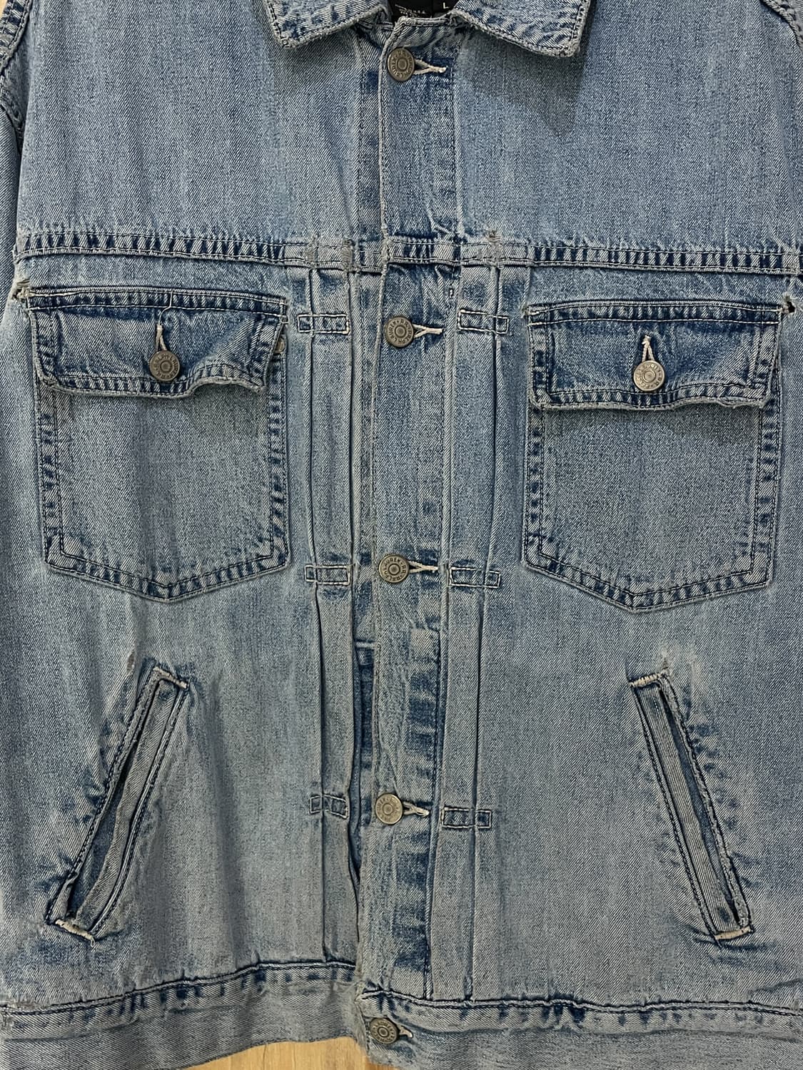 RRL 보로 데님 트러커 자켓 상품이미지8