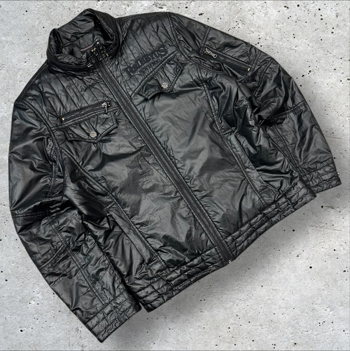 [L] FUBU 퀄팅 FORUSBYTS 블랙 패딩 점퍼 B50 상품이미지1