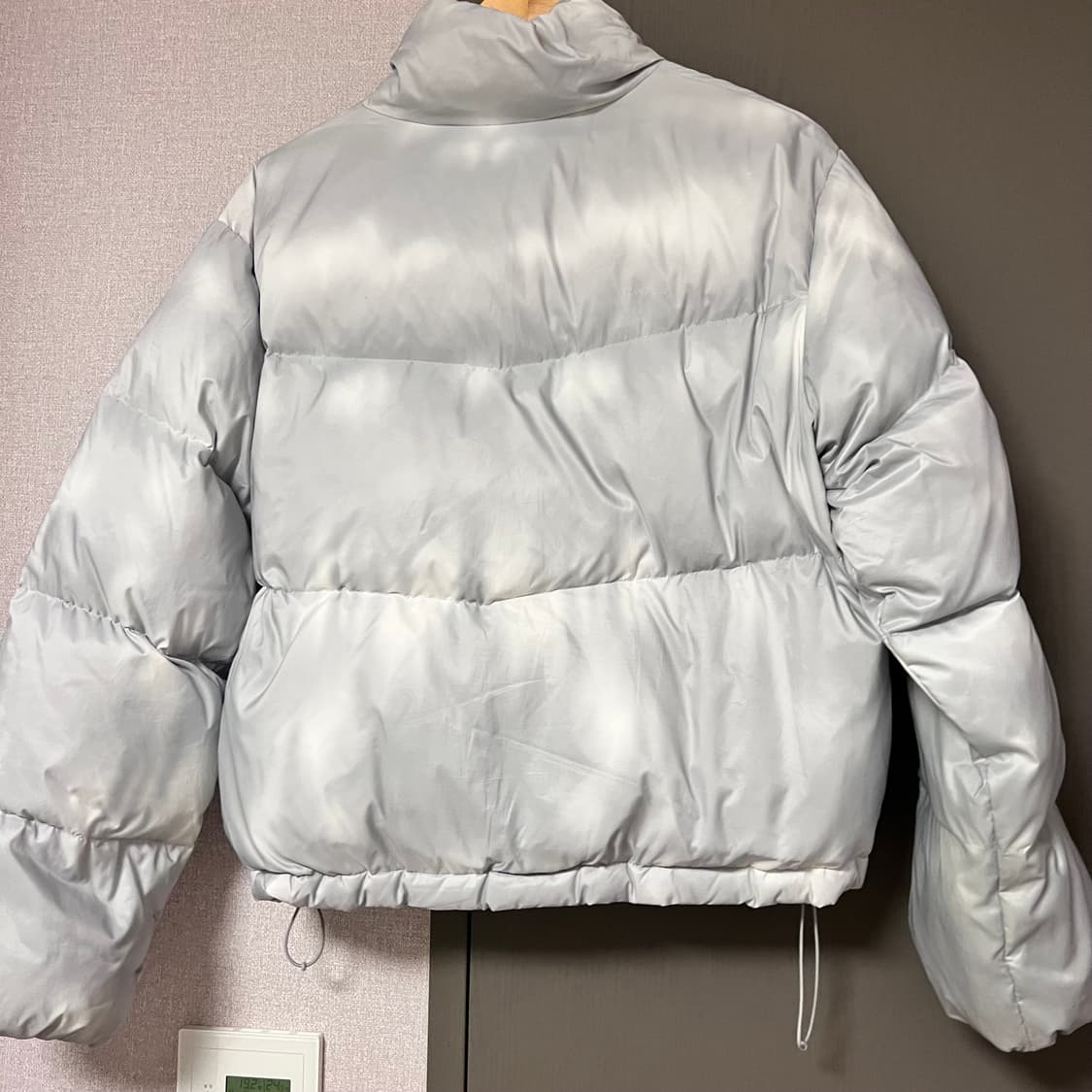 키르시 덕다운 숏패딩 그레이 상품이미지6