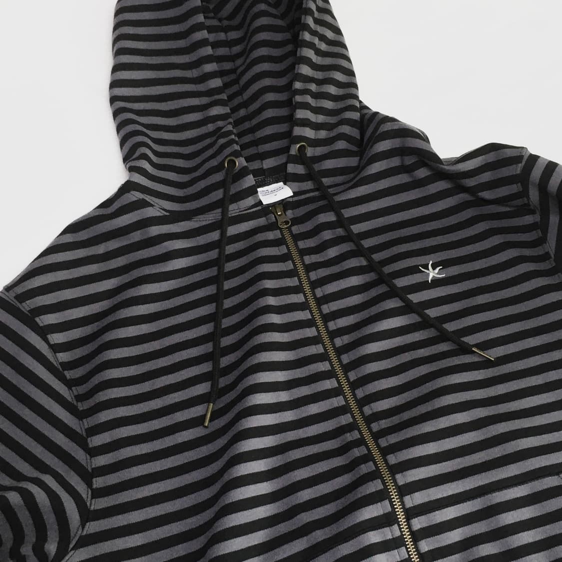 더콜디스트모먼트 TCM stripe hooded zip-up (M) 상품이미지4
