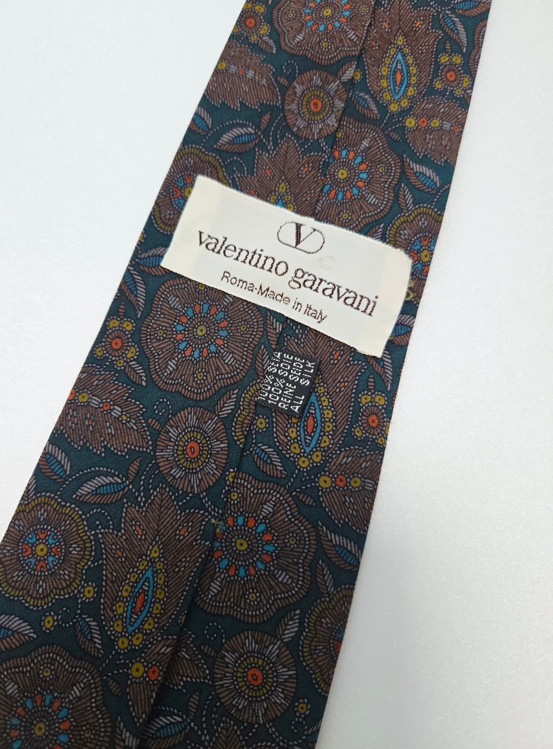 발렌티노 그린 페이즐리 실크 넥타이 상품이미지4