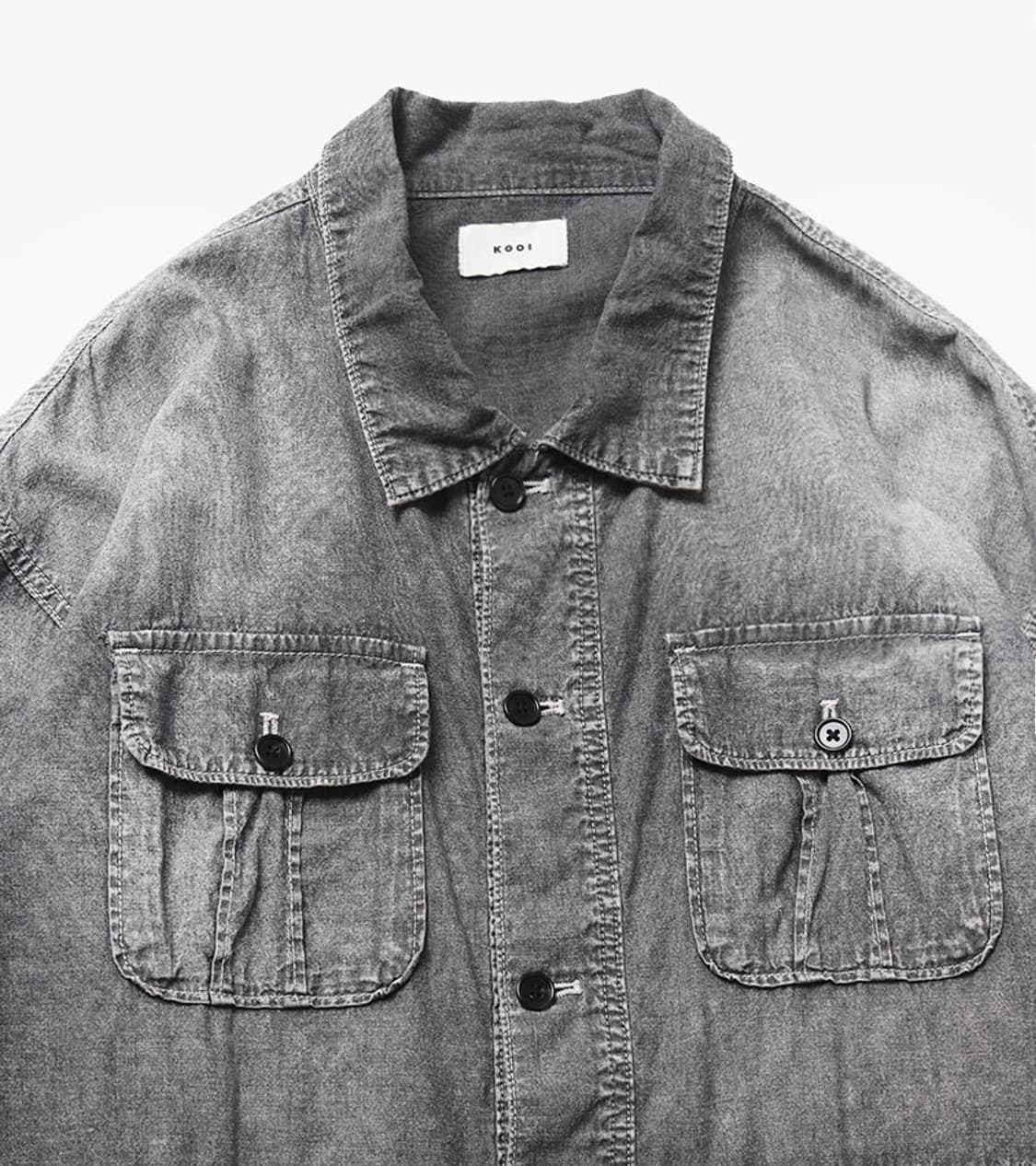 KOOI - 24FW VINTAGE WASH CHAMBRAY JACKET 상품이미지6