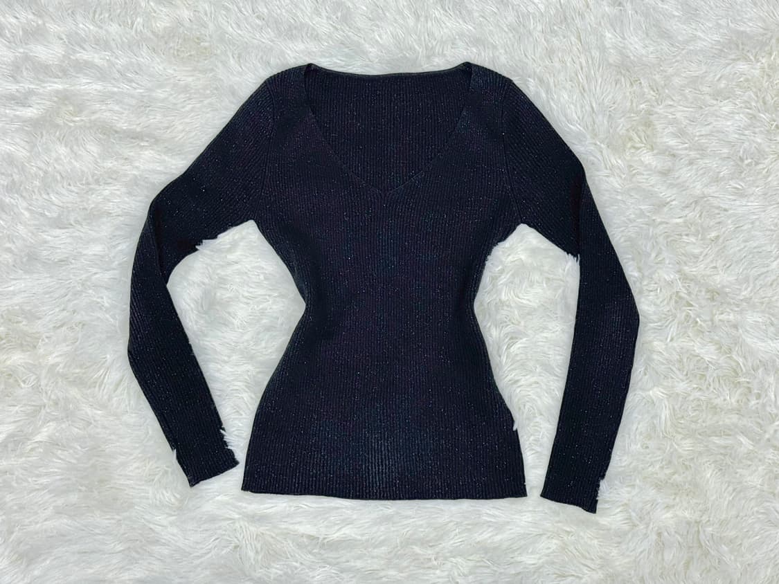 블랙 글리터 슬리브 상품이미지1