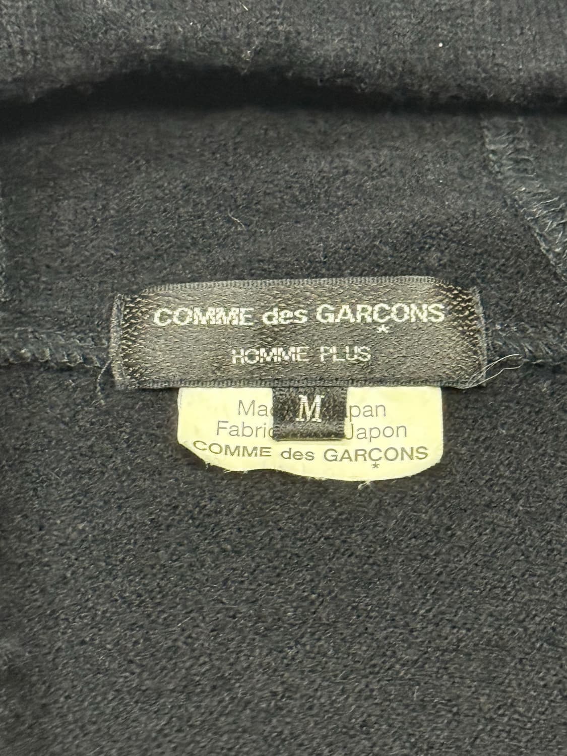 2015 꼼데가르송 해체주의 사선 지퍼 레인울 100% 후드 집업 자켓 상품이미지7