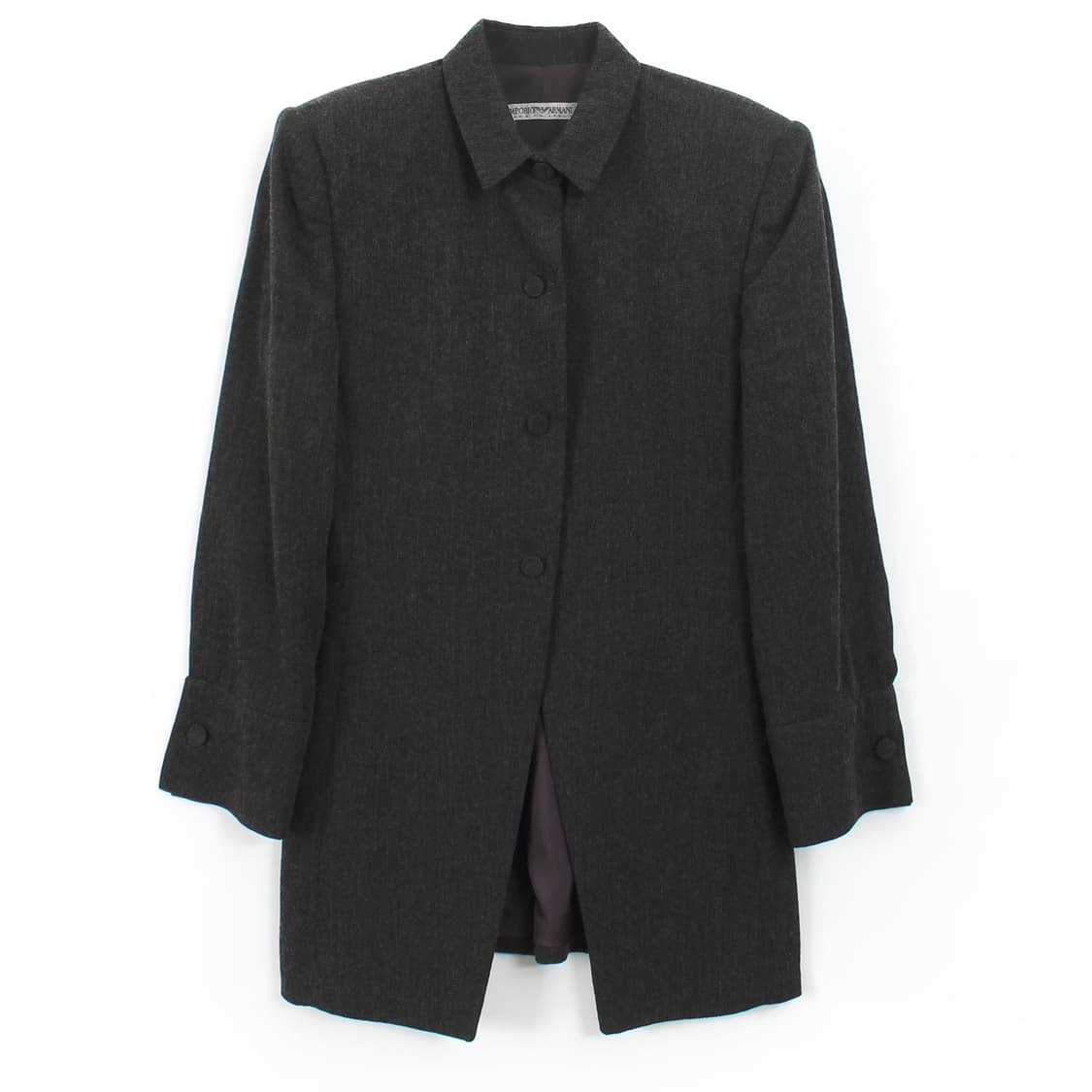 엠포리오 아르마니 ARMANI 빈티지 울 그레이 모던 트임 슬릿 자켓 상품이미지3
