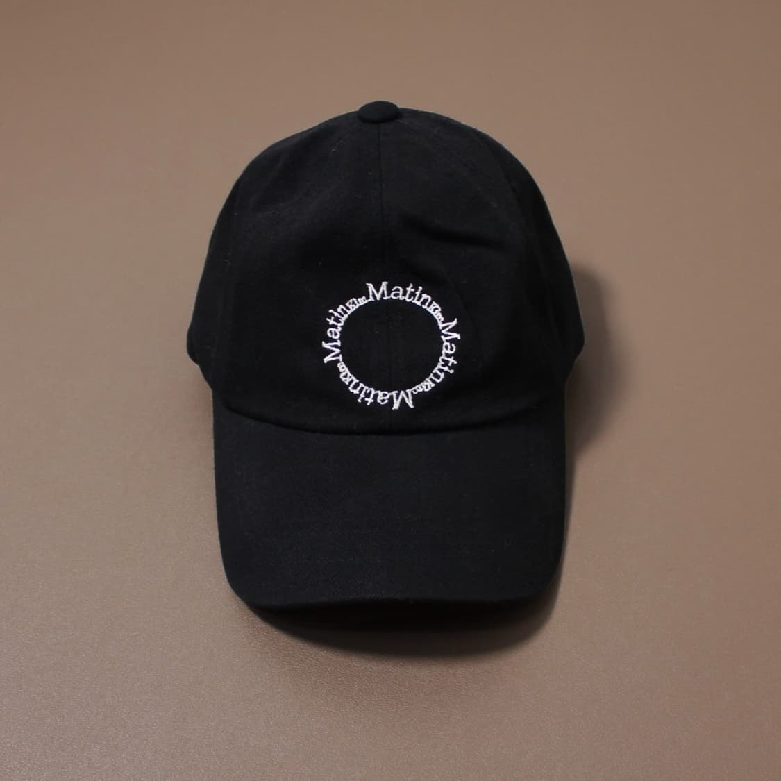 Matin Kim 마땡킴 로고 볼캡 블랙 데일리 캡 상품이미지2