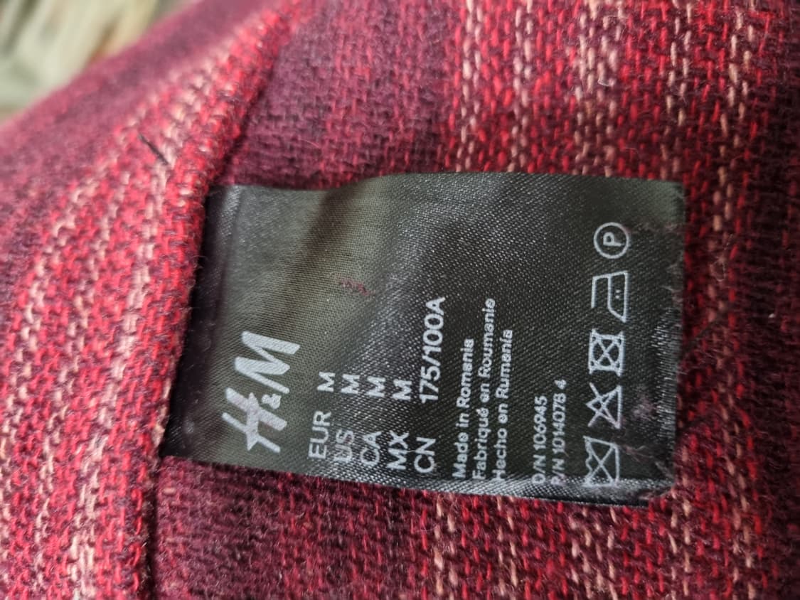 H&M 존 보예가 체크셔츠  상품이미지4