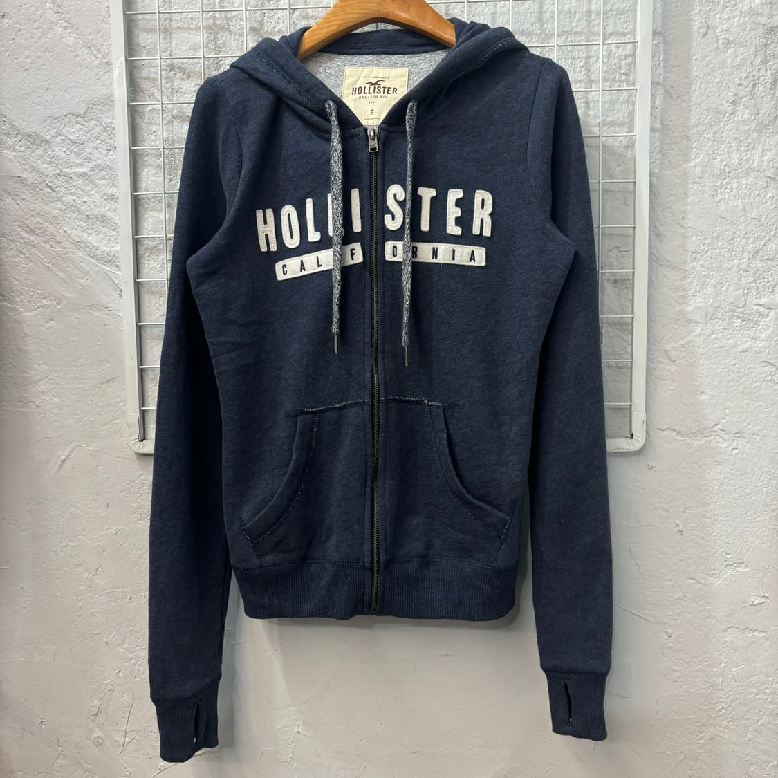 홀리스터 y2k 빈티지 네이비 후드집업 S 상품이미지1