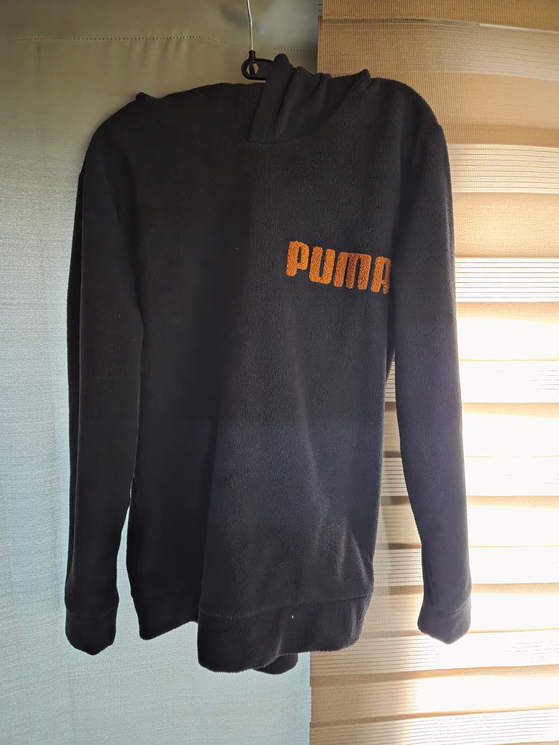 만원 급처! 푸마 빈티지 후리스 후드티 네이비 주황 상품이미지1