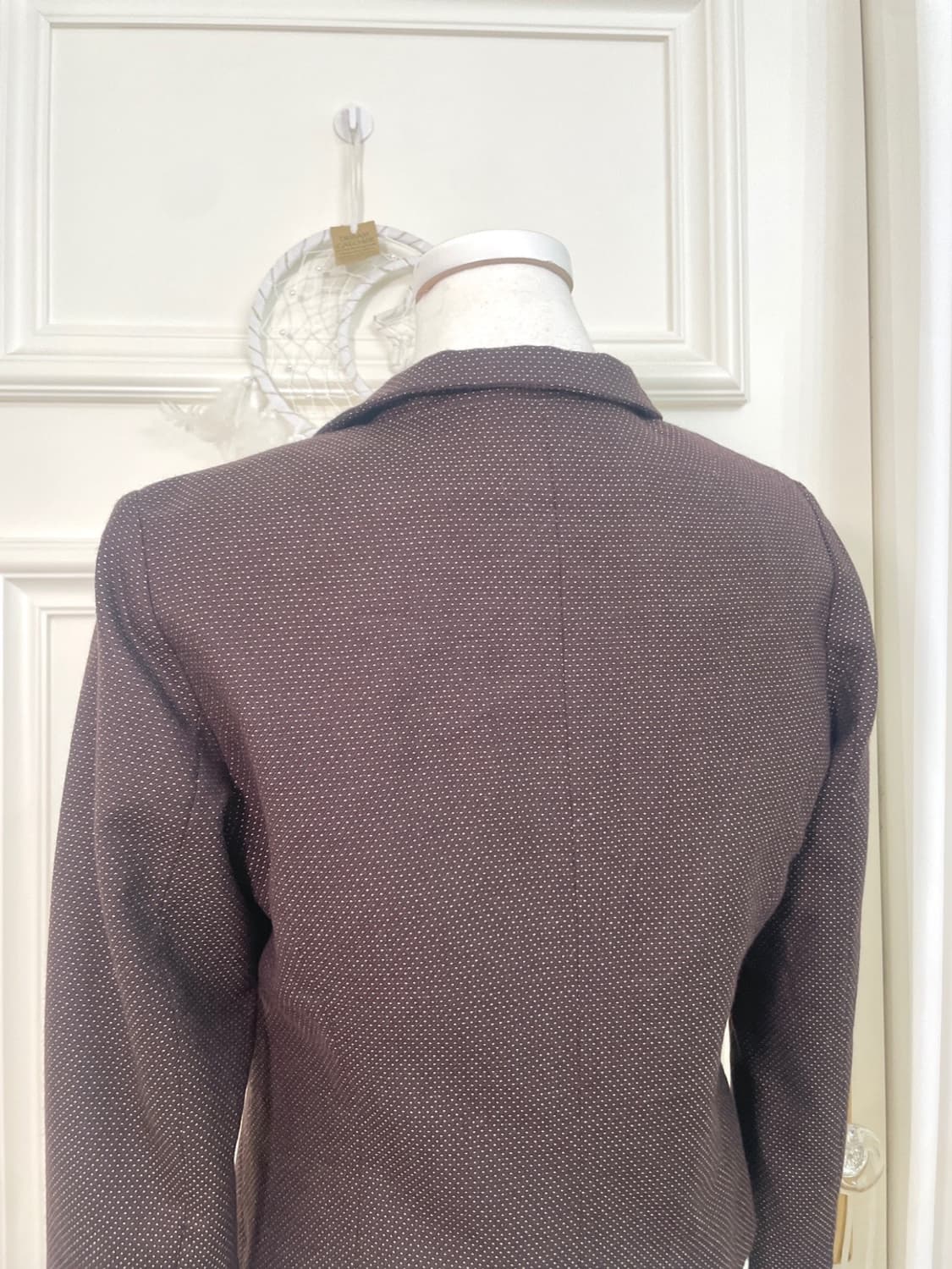 brown dot ruffle jacket(size-40) 상품이미지6