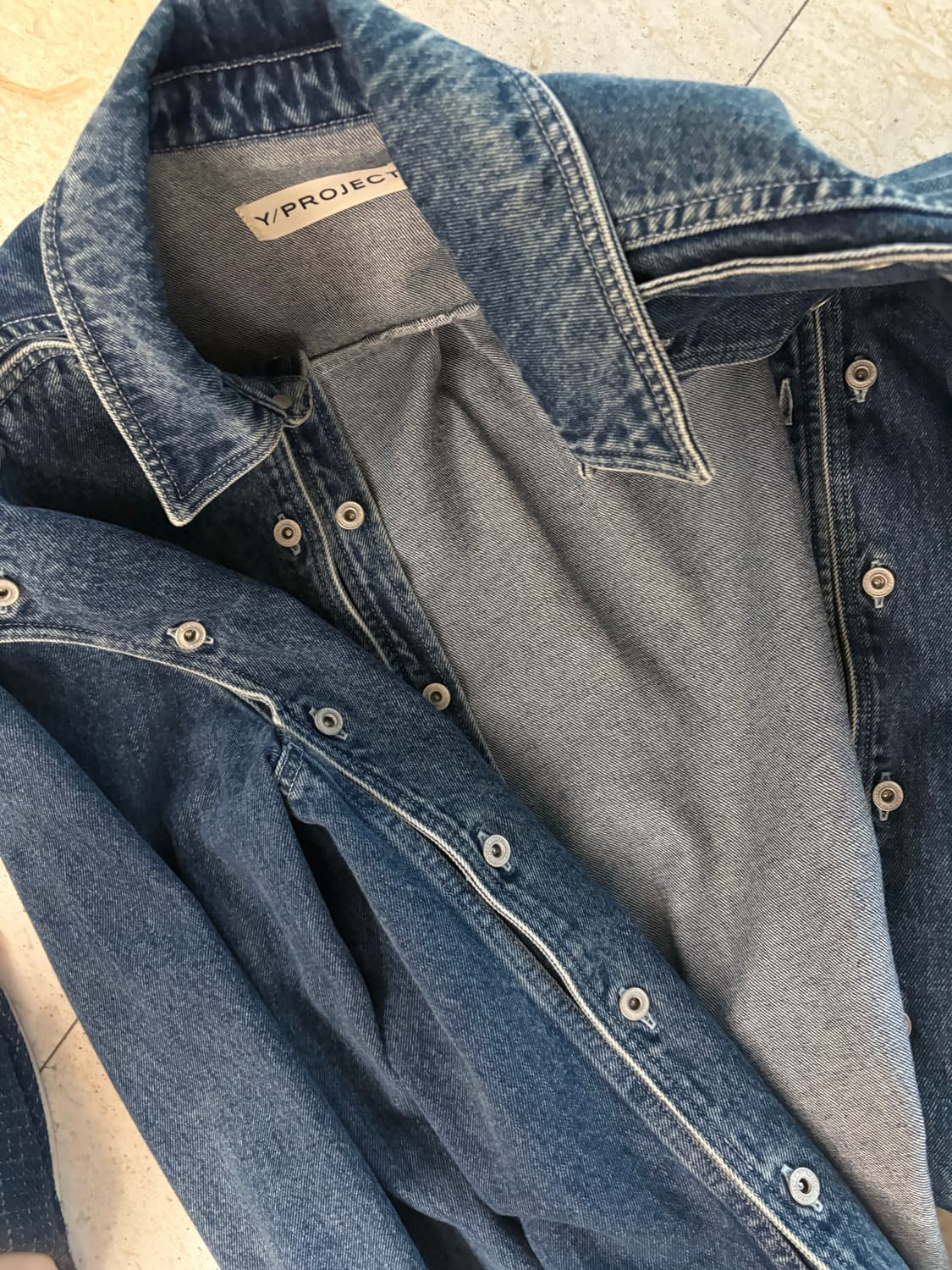Y/Project Classic Button Panel Denim 상품이미지3