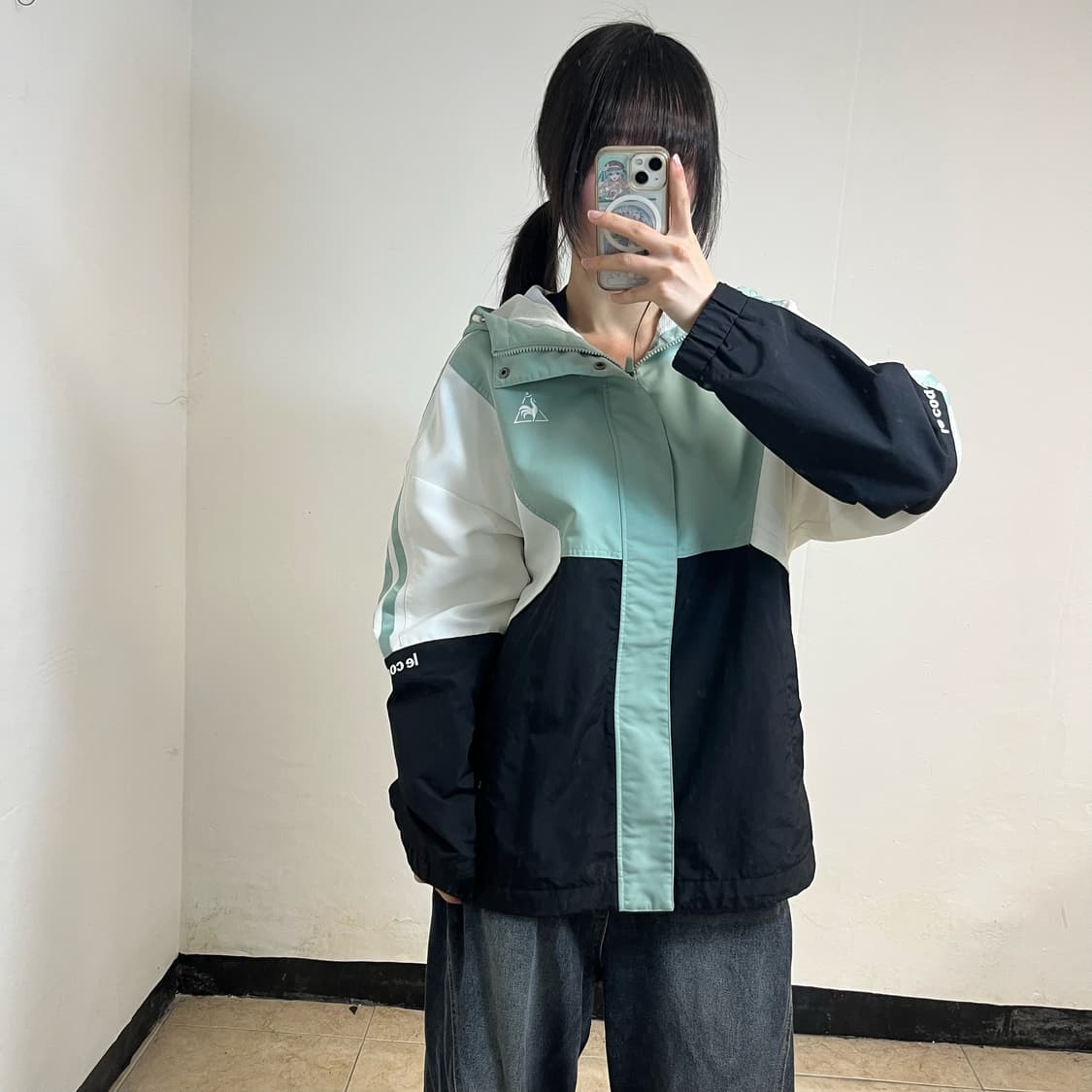 Le Coq Sportif mint windbreaker 상품이미지1
