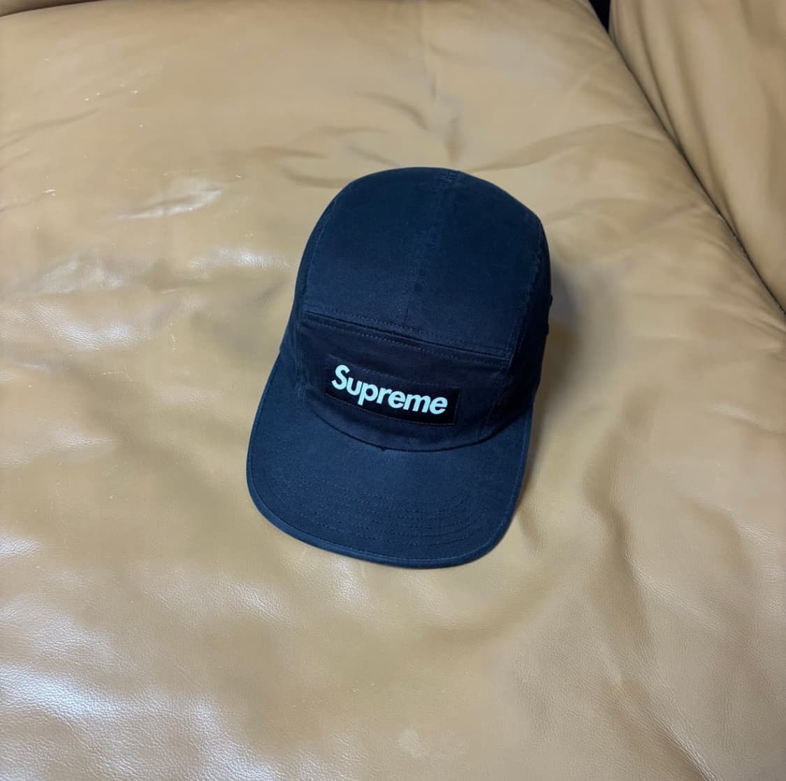 슈프림 캠프캡 모자 박스로고 블랙 상품이미지1