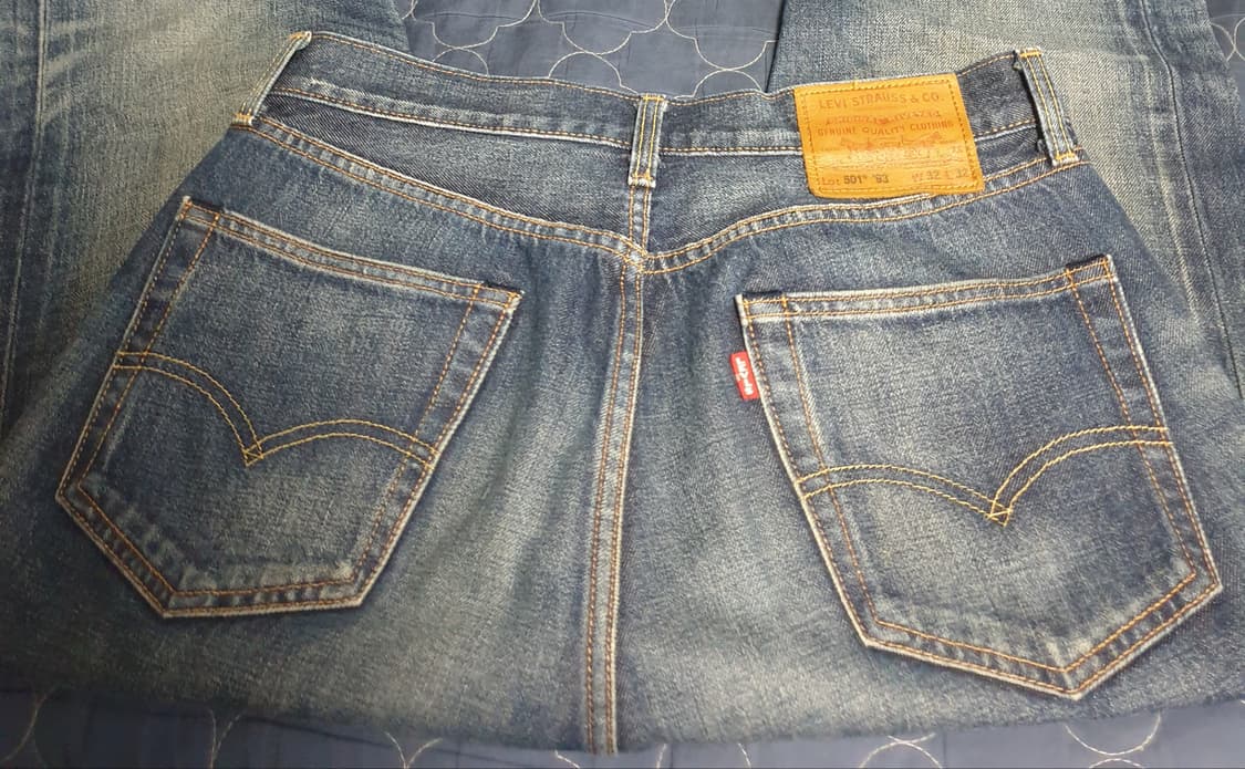 리바이스 501 1993 프리미엄 스트레이트 워싱 셀비지 데님진(32) 상품이미지6