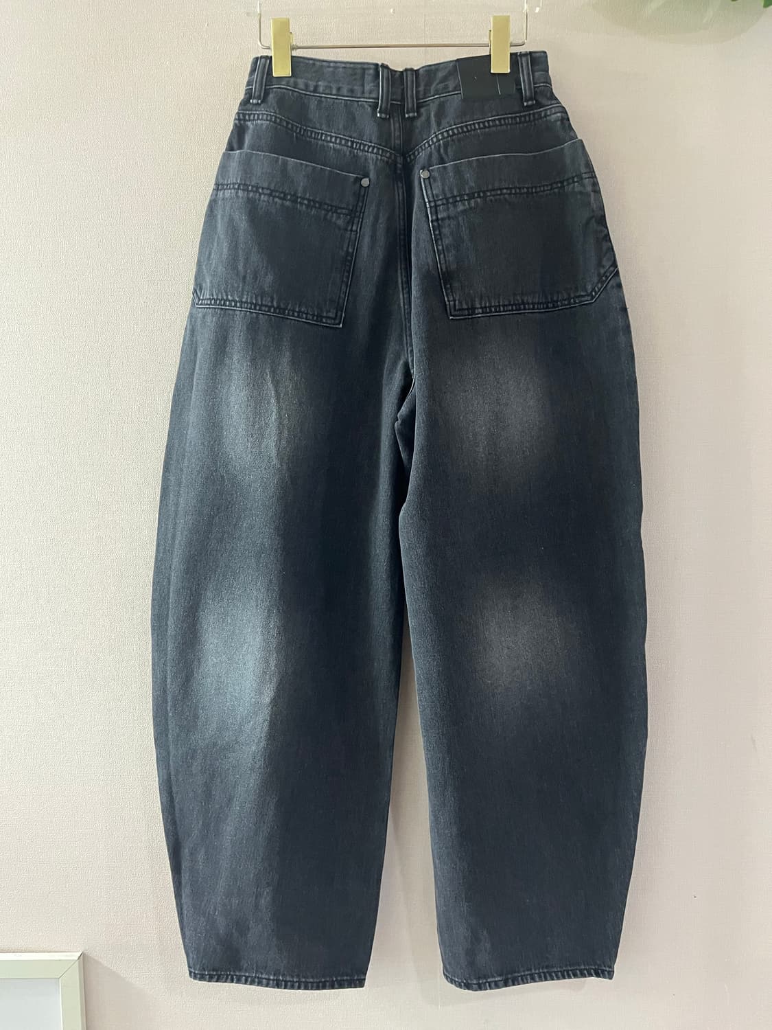 트리밍버드 원버튼 셋업팬츠(블랙 1 size) 상품이미지6