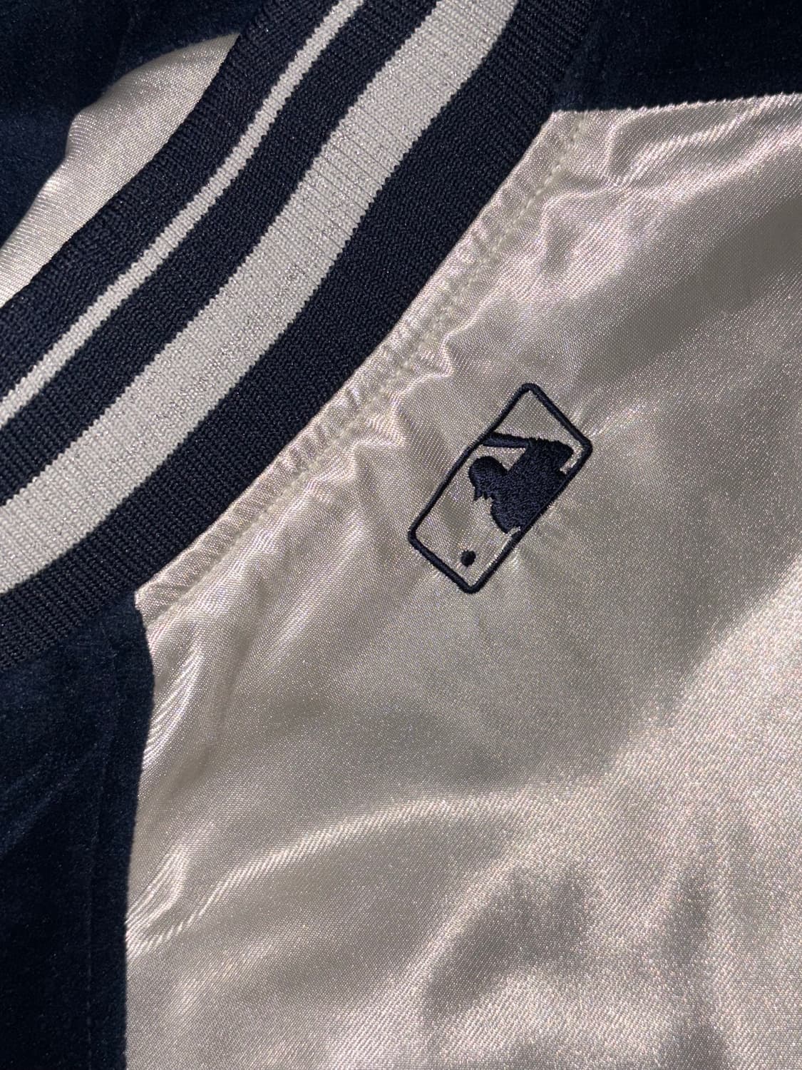 MLB 세인트루이스 카디널스 실버 네이비 바시티 자켓 점퍼 상품이미지3