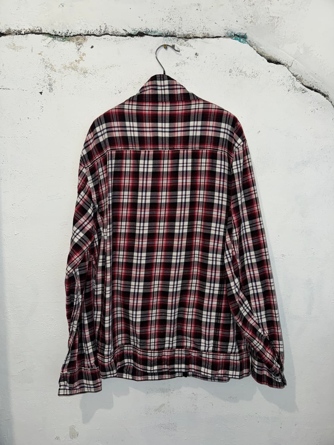 Signal point 레드 체크 자켓 상품이미지4