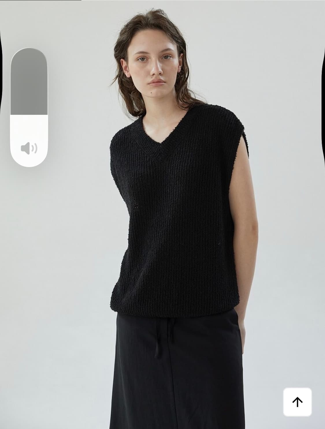 새) 블루브릭 Tail loose vest (black) 상품이미지1