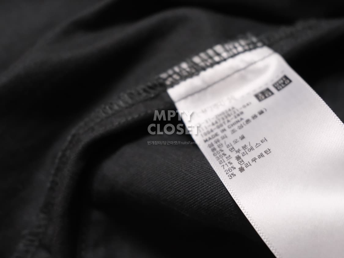 [L] 유니클로 U 립 블루종 다크 그레이 상품이미지7