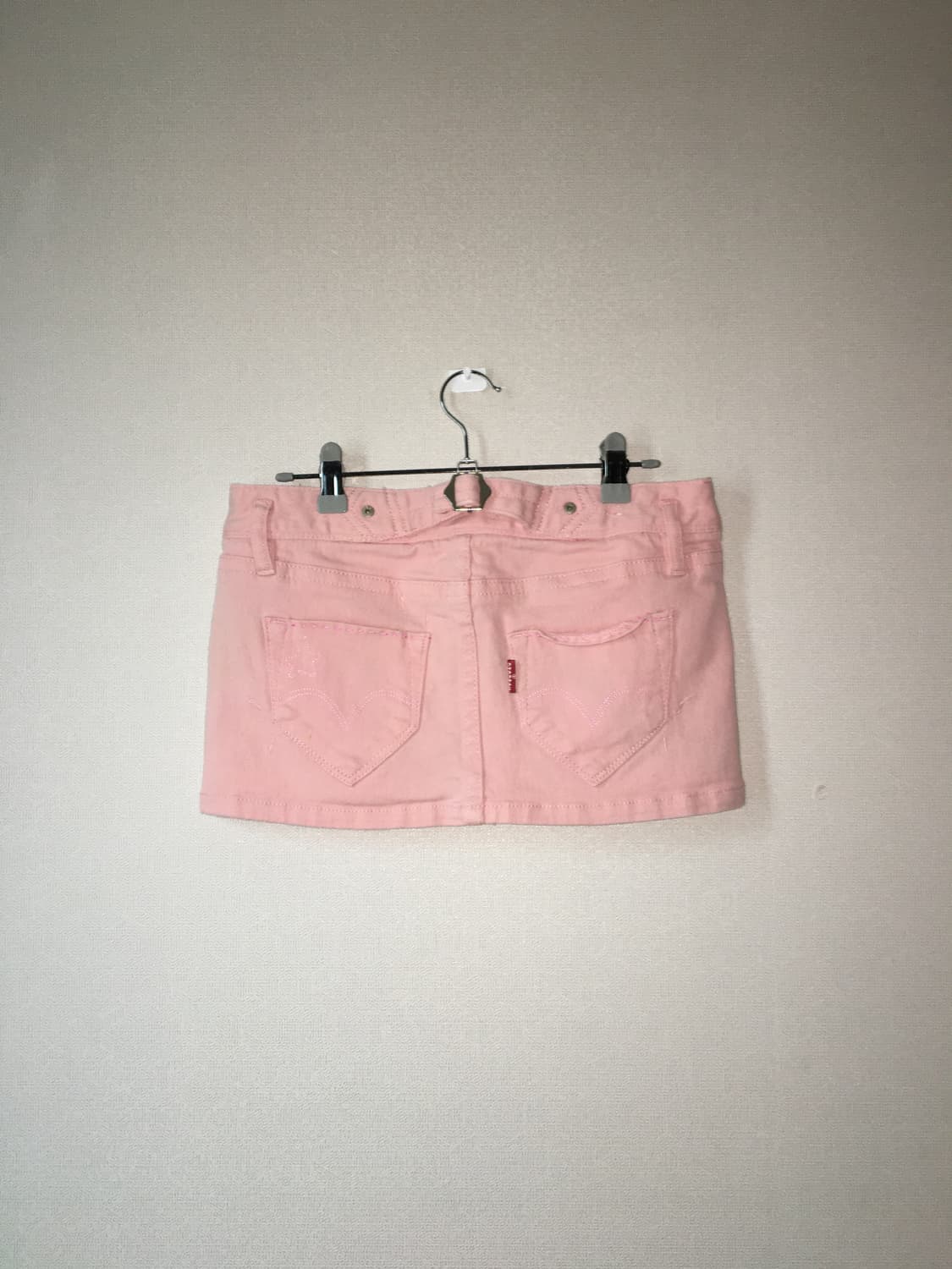 루카빈티지 핑크 러힙 펑크 로우라이즈 스커트 갸루 상품이미지2