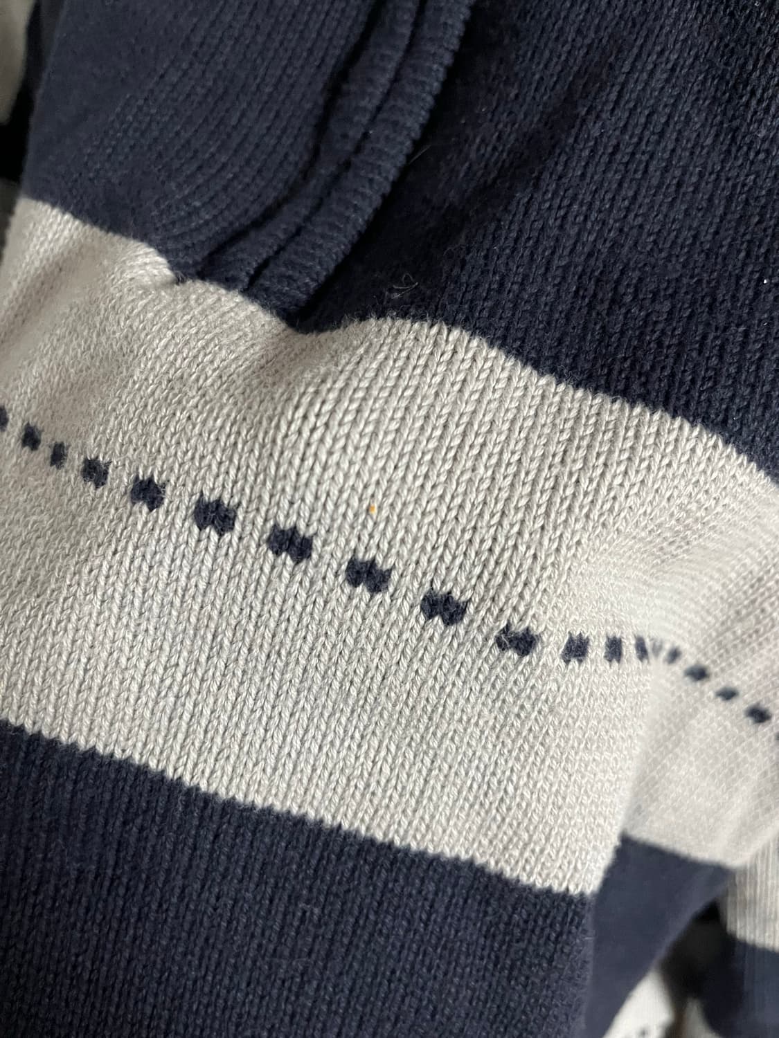 해칭룸 럭비 니트 Dark navy/Grey [4] 상품이미지5