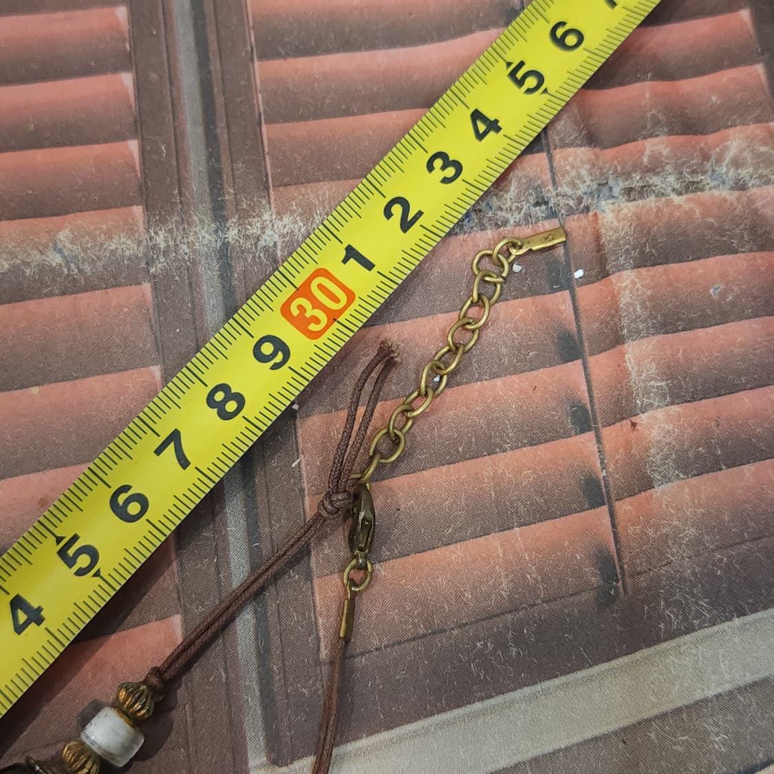 90s 프랑스 빈티지 오리엔탈 브라운 비즈 목걸이 빈티지 목걸이 상품이미지8