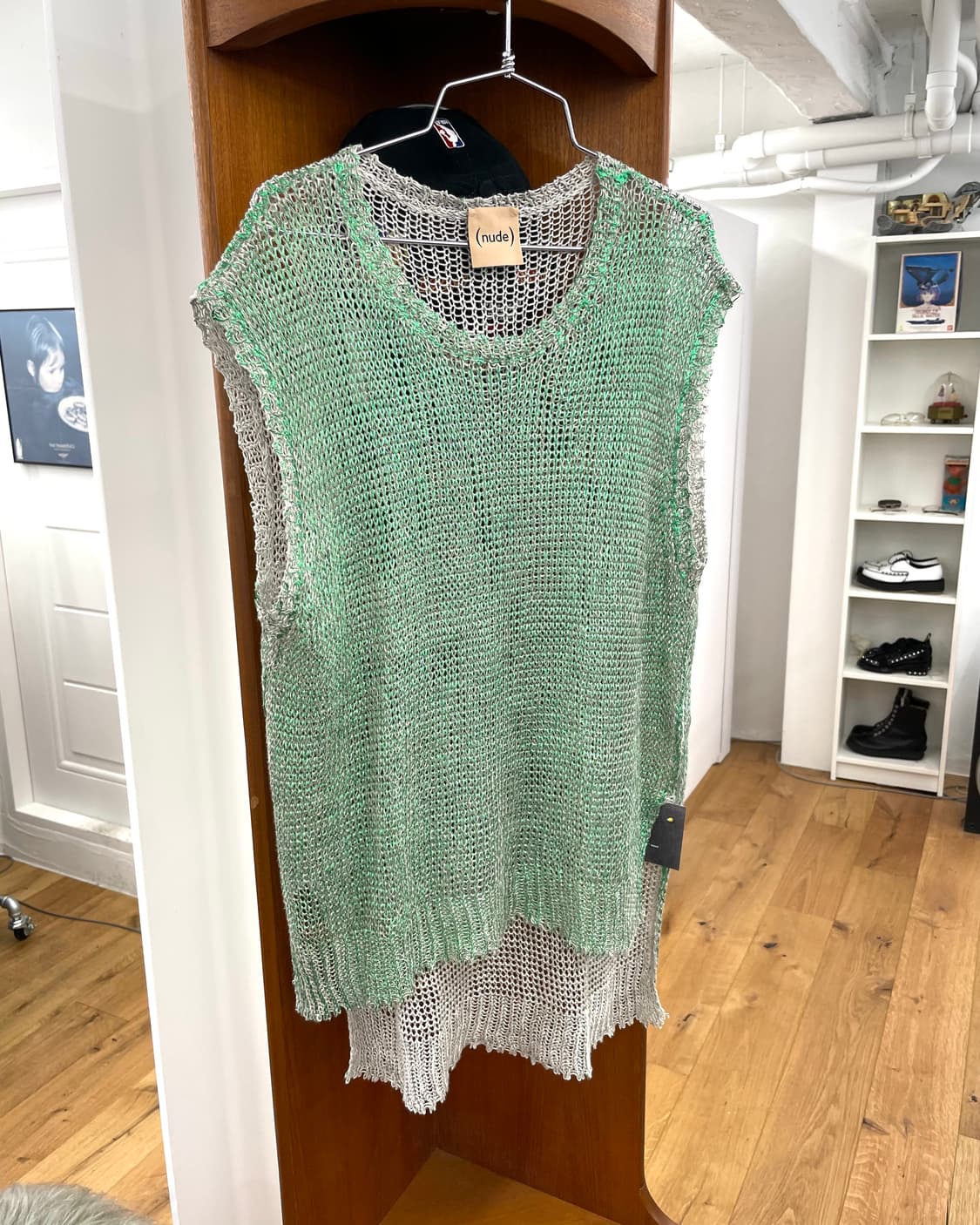 [40] (nude) 시스루 니트 베스트 상품이미지2