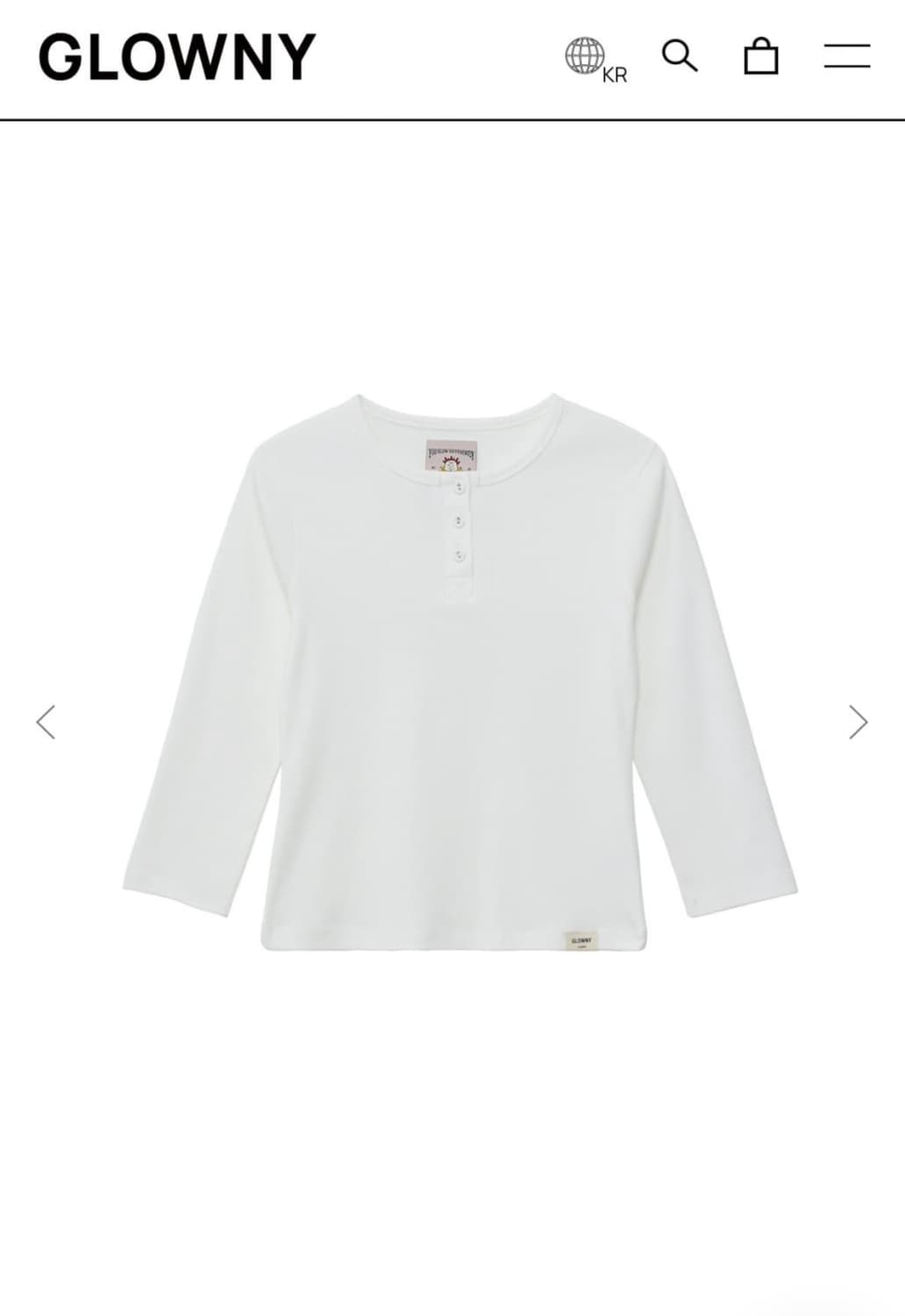 글로니 3/4 버튼티  상품이미지1