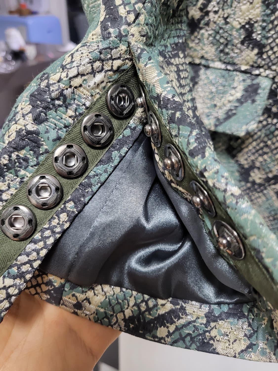 (정품거의새옷)쟈딕앤볼테르 파이톤 패턴 자켓 S 상품이미지3