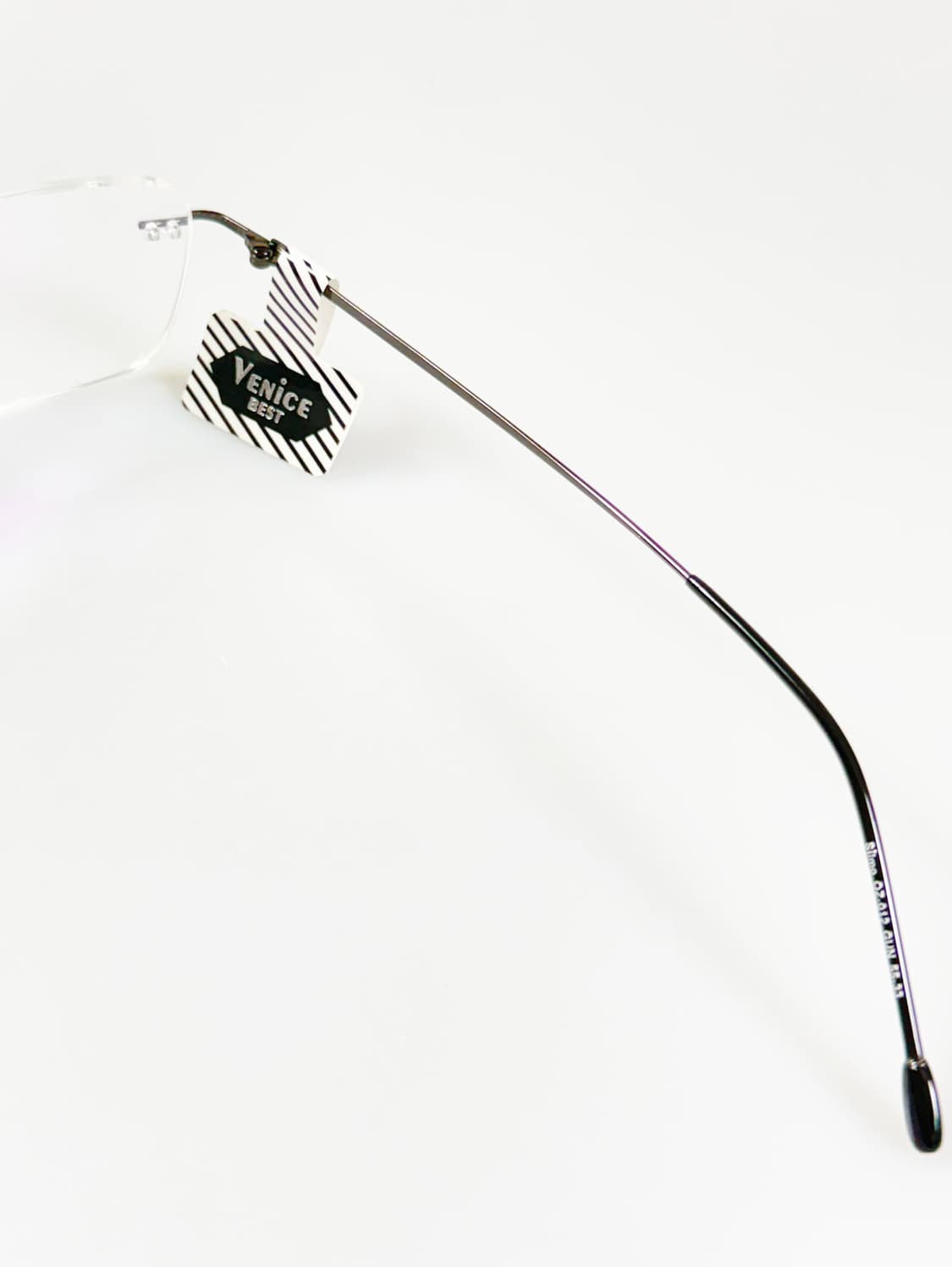 VENICE 무테 건메탈 스퀘어 프레임 빈티지 안경 상품이미지6