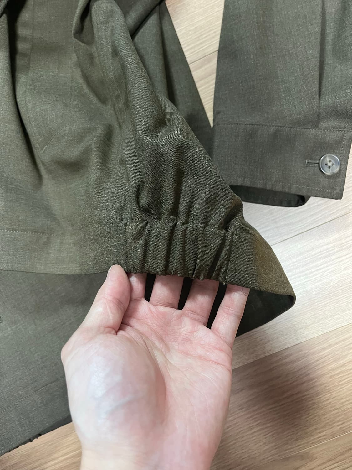 유니클로 U 오버사이즈 집업 블루종 다크 브라운 2XL XXL 상품이미지4