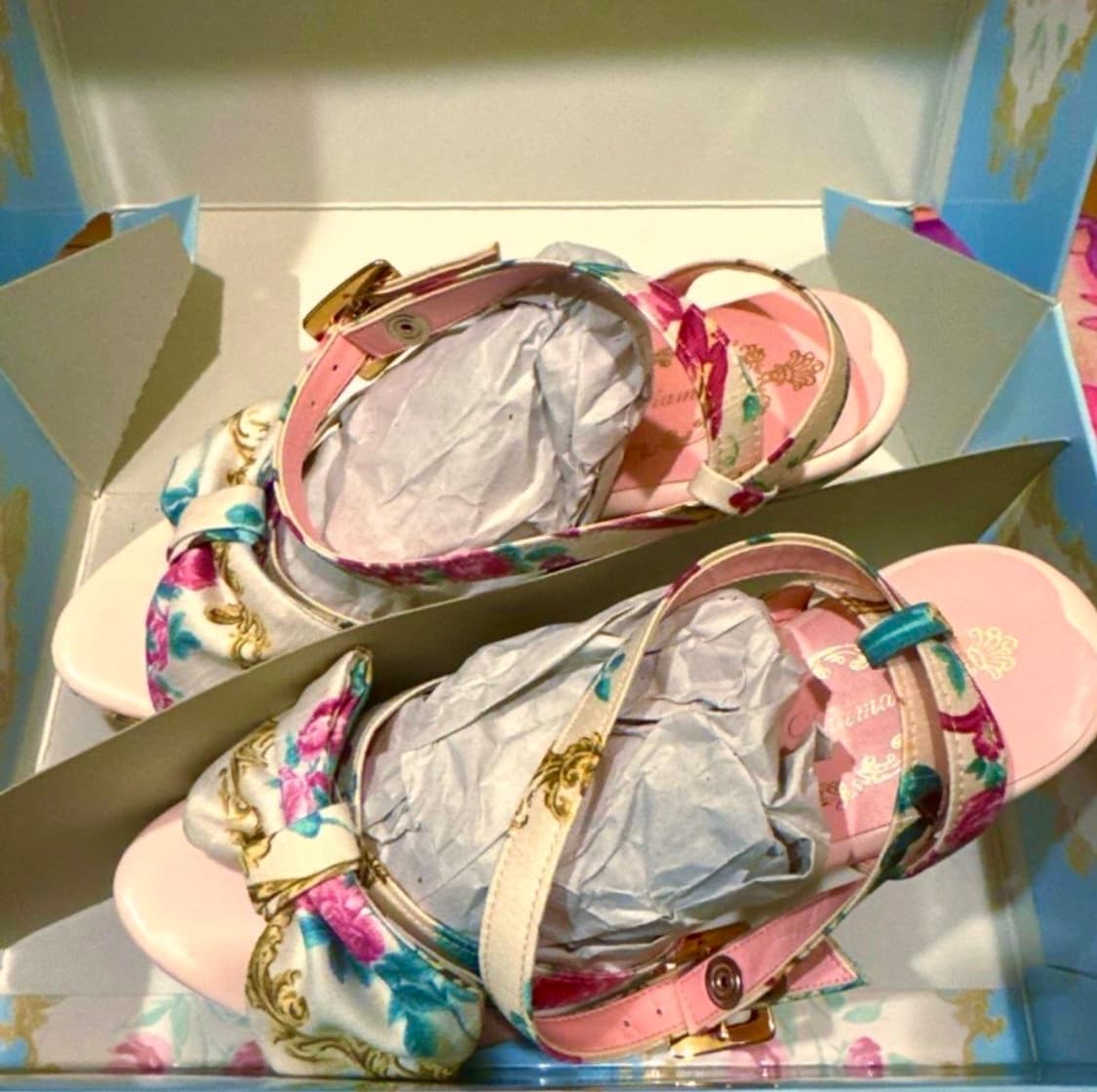 JESUS DIAMANTE 지저스 디아망떼 리본 펌프스 하이힐 샌들 상품이미지3