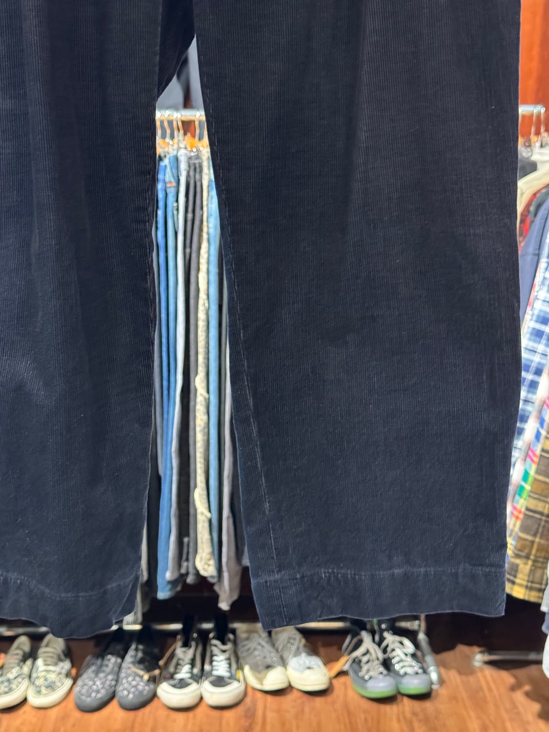 폴로랄프로렌 투턱 코듀로이 팬츠 빈티지 골덴바지 네이비 38 상품이미지3