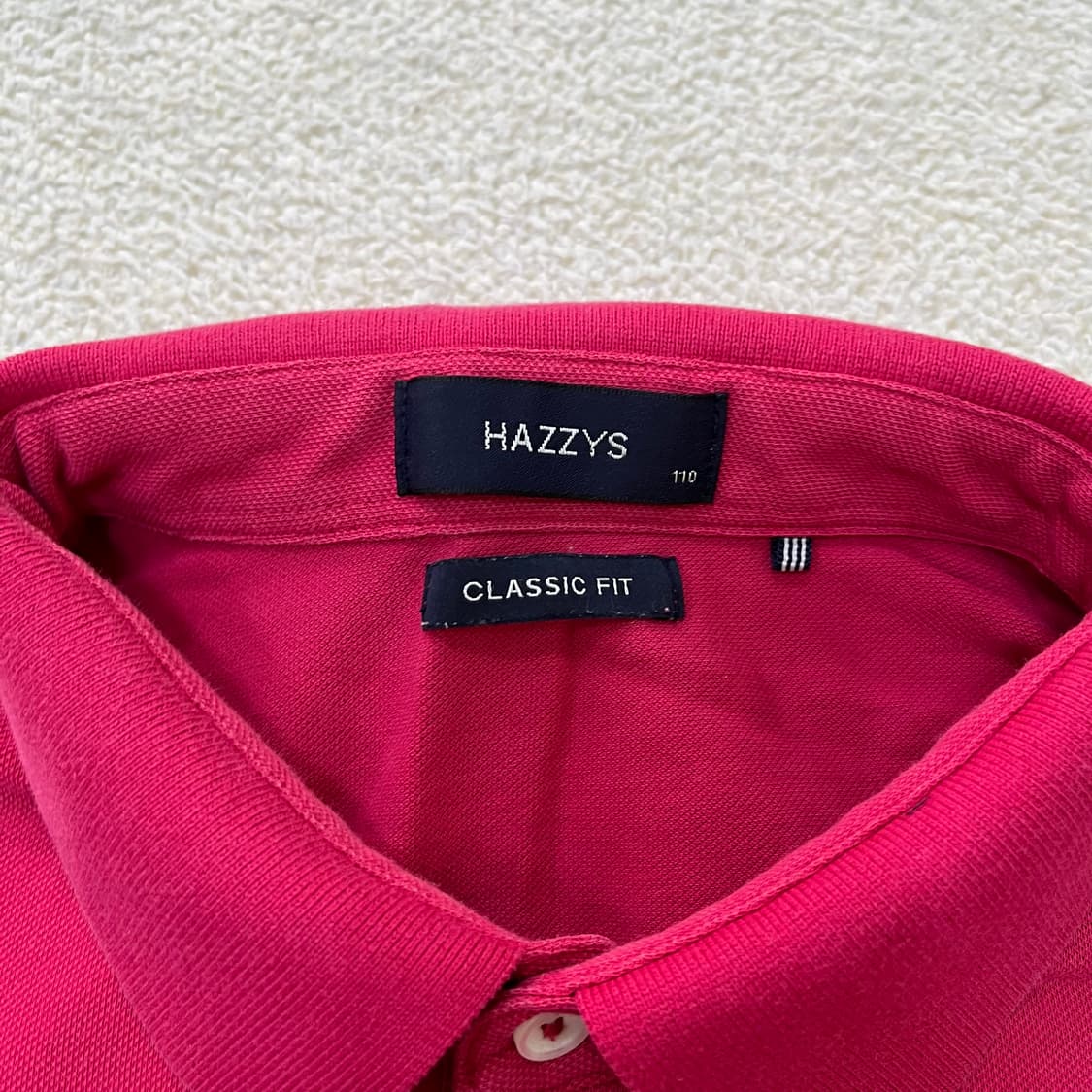 110 헤지스 클래식핏 카라 반팔티 0402M 상품이미지2