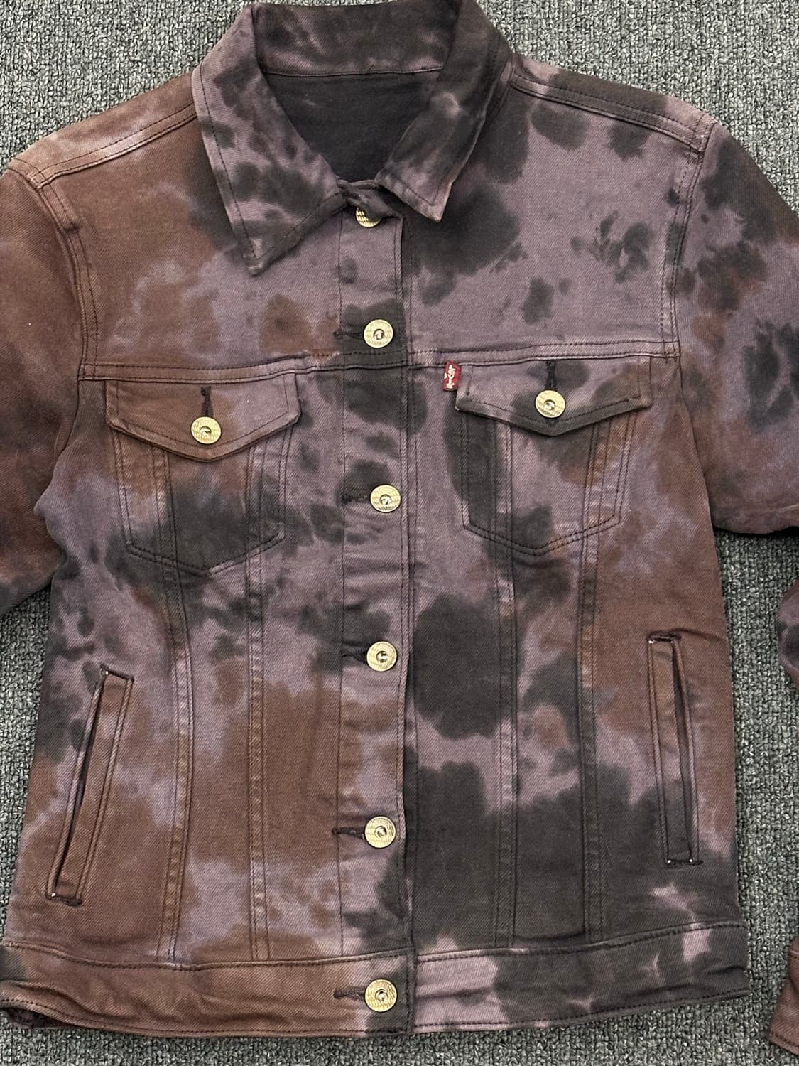 OS)리바이스 빈티지 여성 타이다이 데님 트러커 자켓 상품이미지4