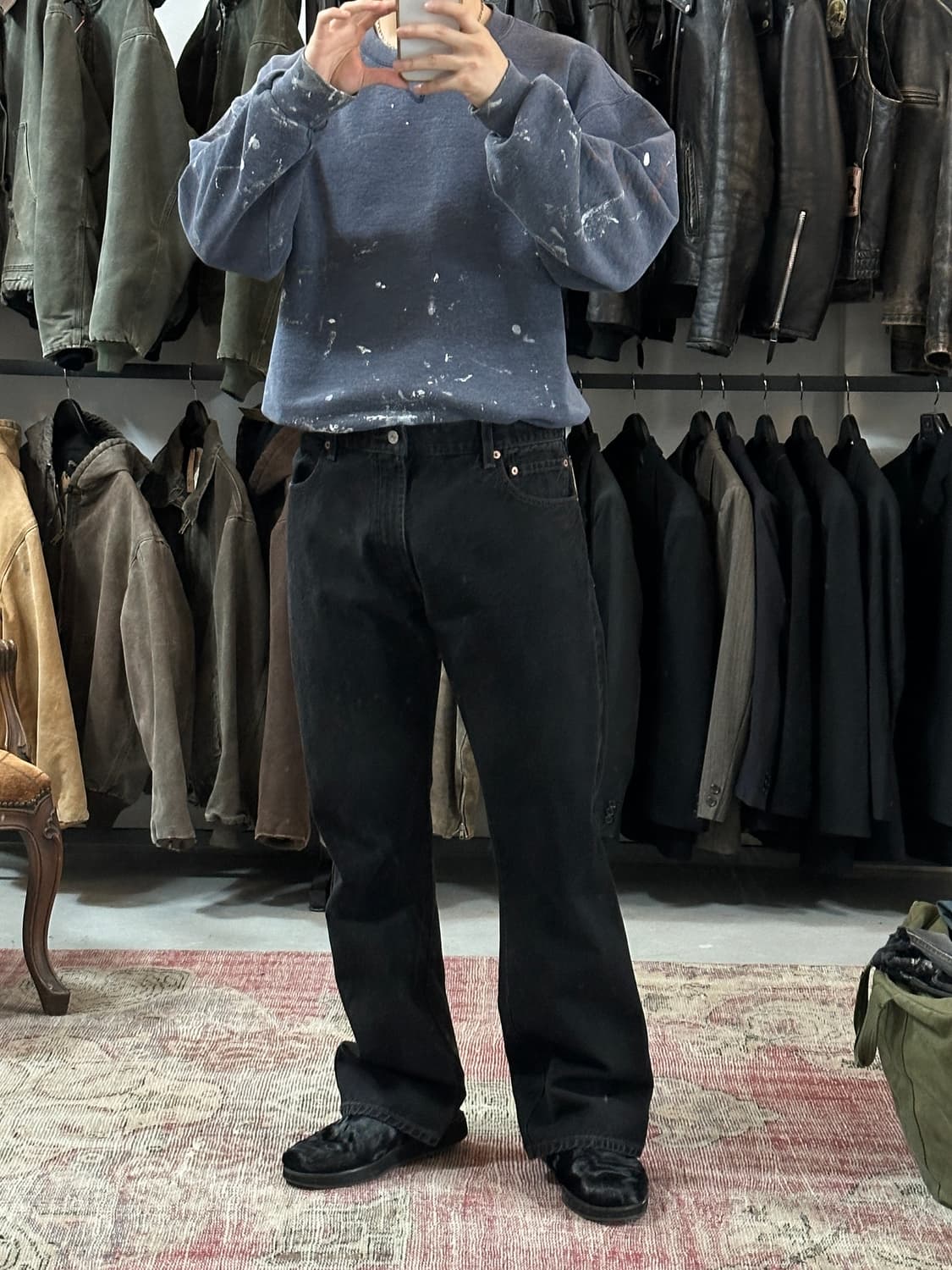 00's 리바이스 517 블랙 부츠컷 플레어진 상품이미지2