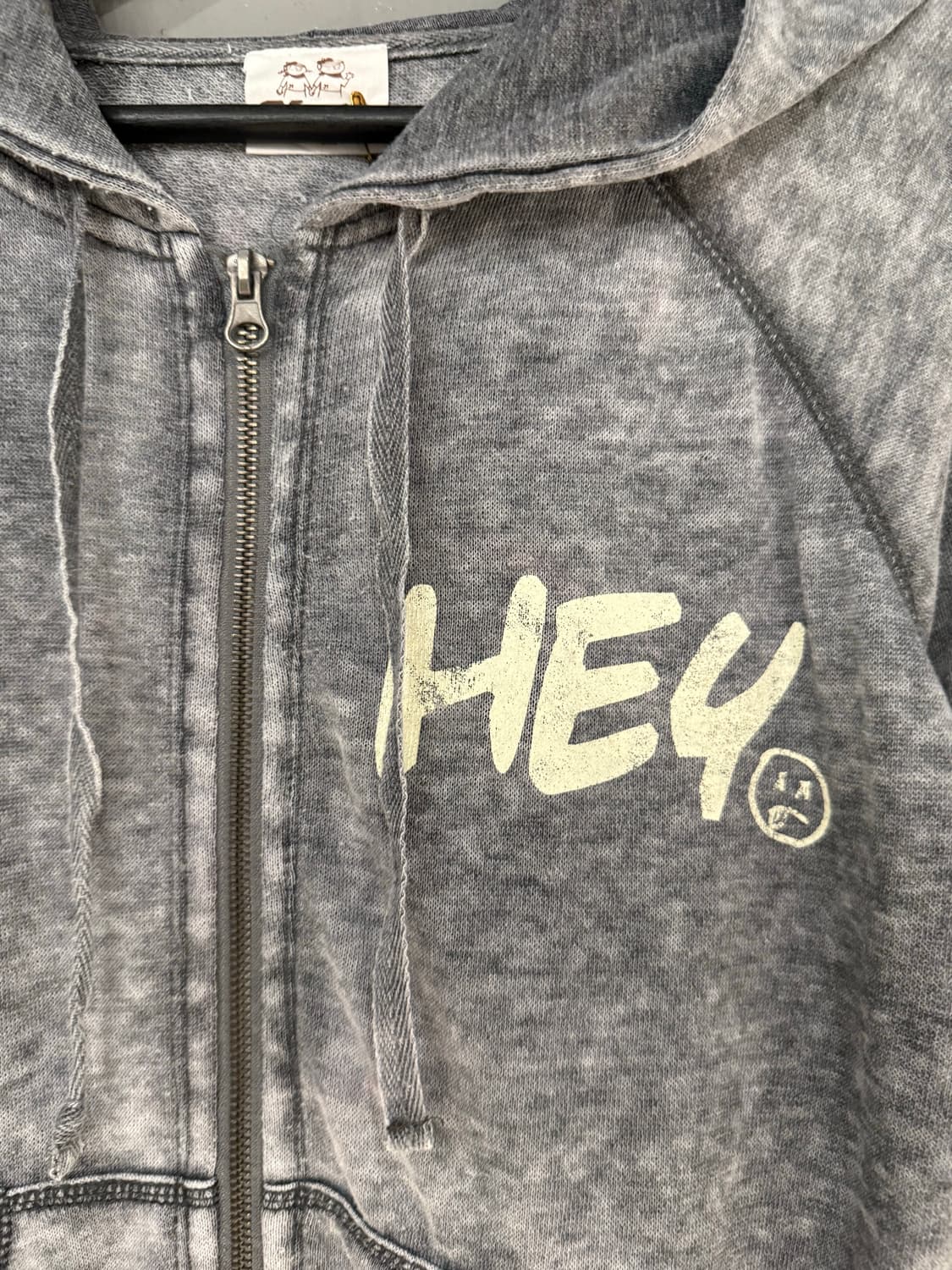 back lettering washing hood zip-up 상품이미지5