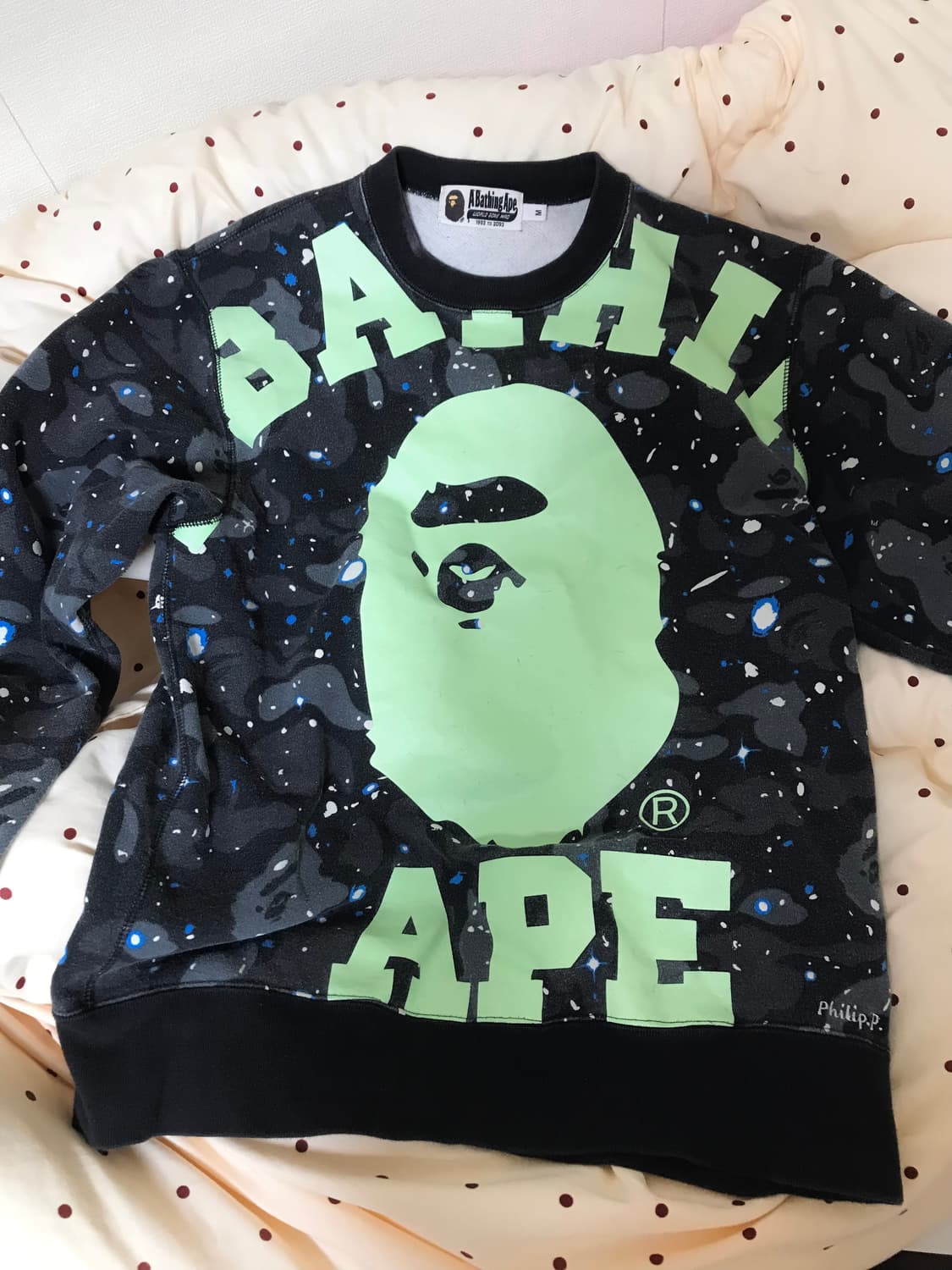 베이프 스페이스 카모 맨투맨 상품이미지2