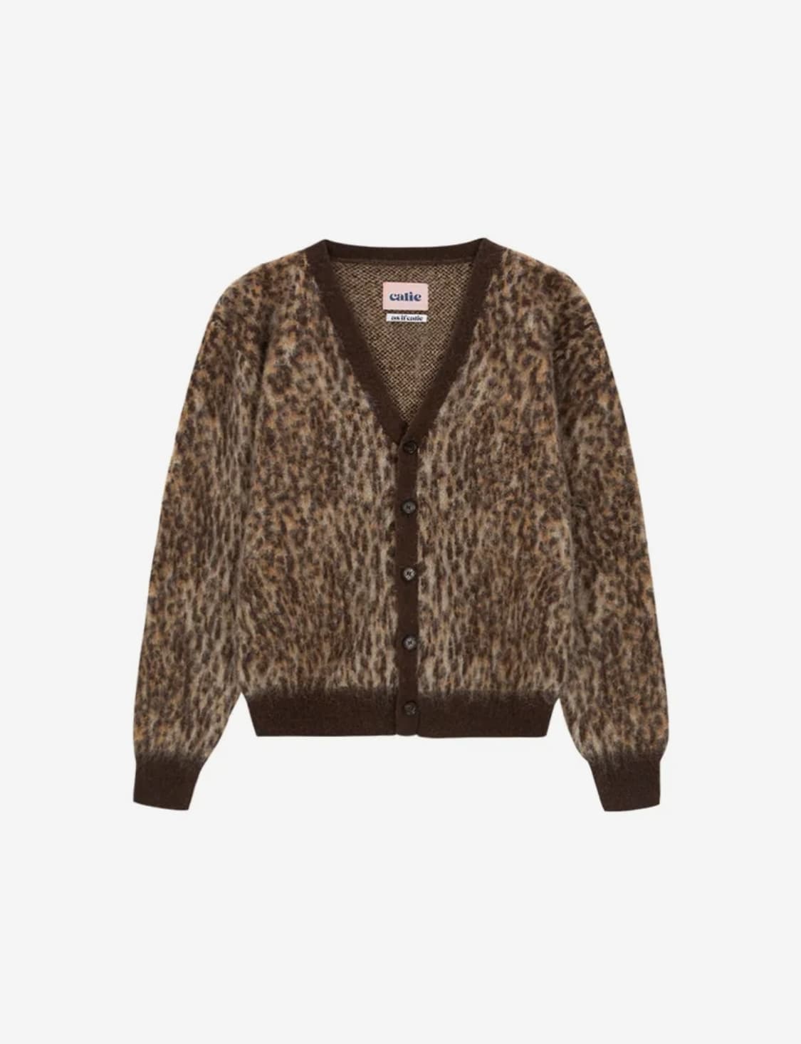 LEOPARD KNIT CARDIGAN BROWN[AS IF CALIE] 상품이미지1