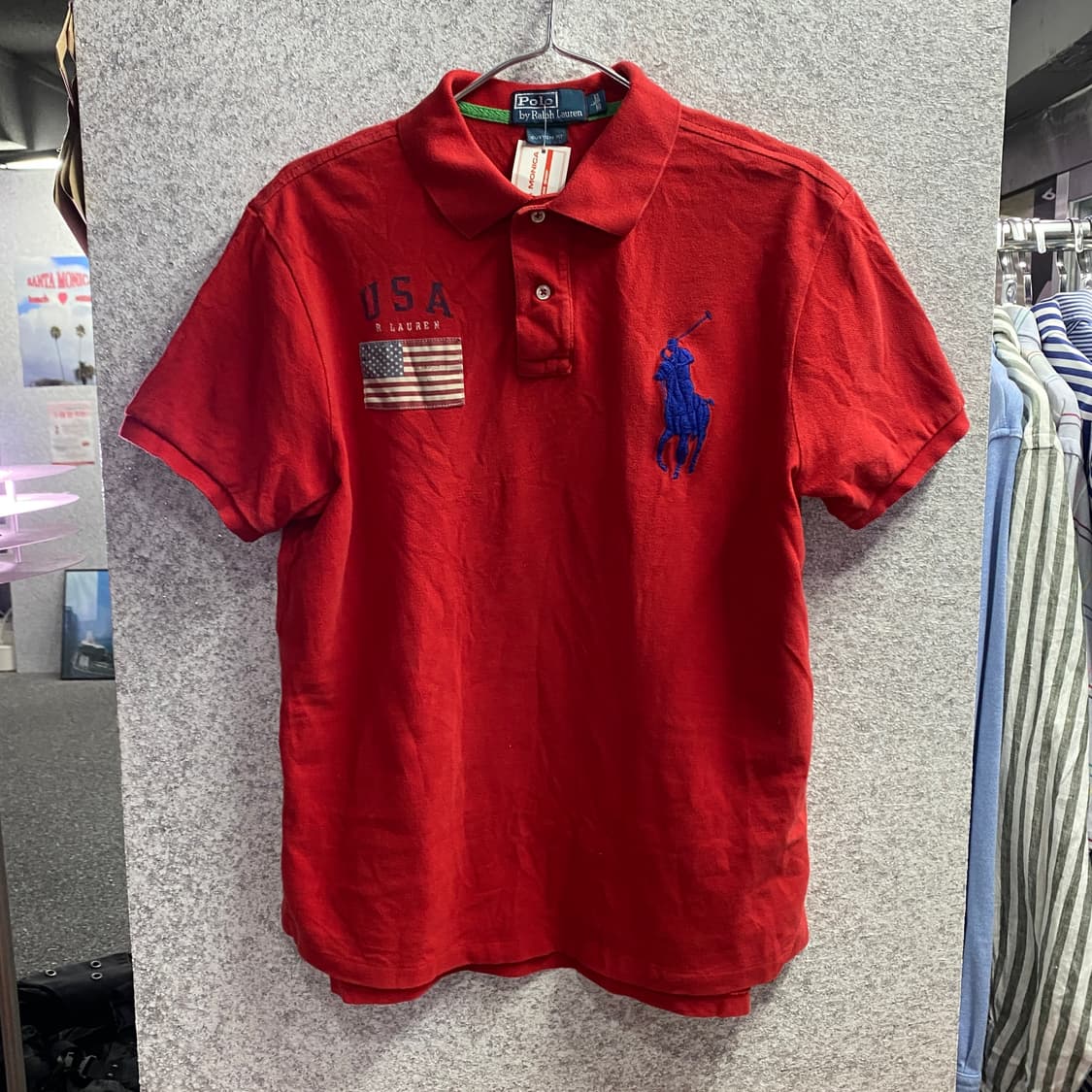 폴로 랄프로렌 성조기 빅포니 피케티 B4465 상품이미지2