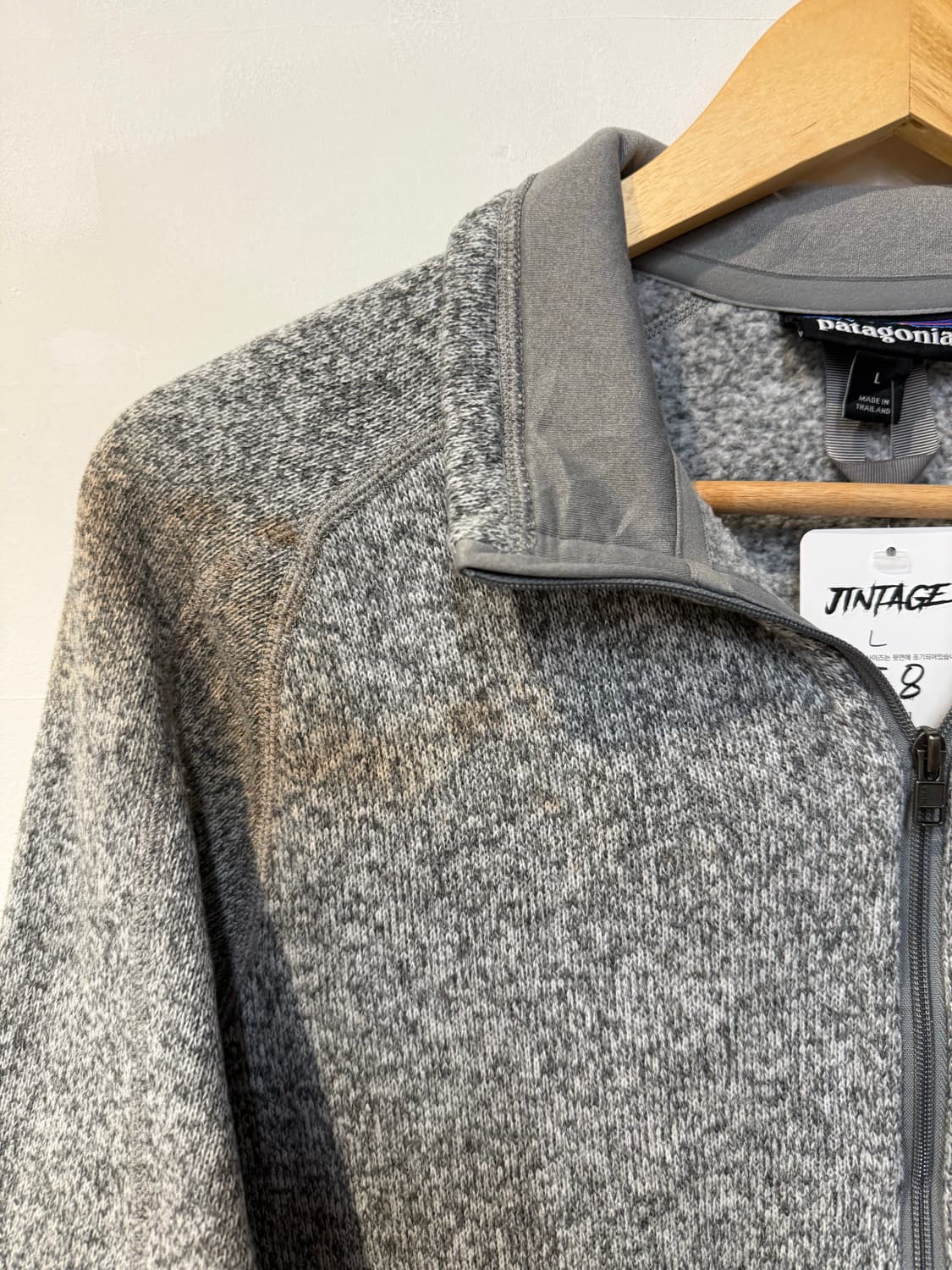 파타고니아 그레이 플리스 집업 상품이미지3