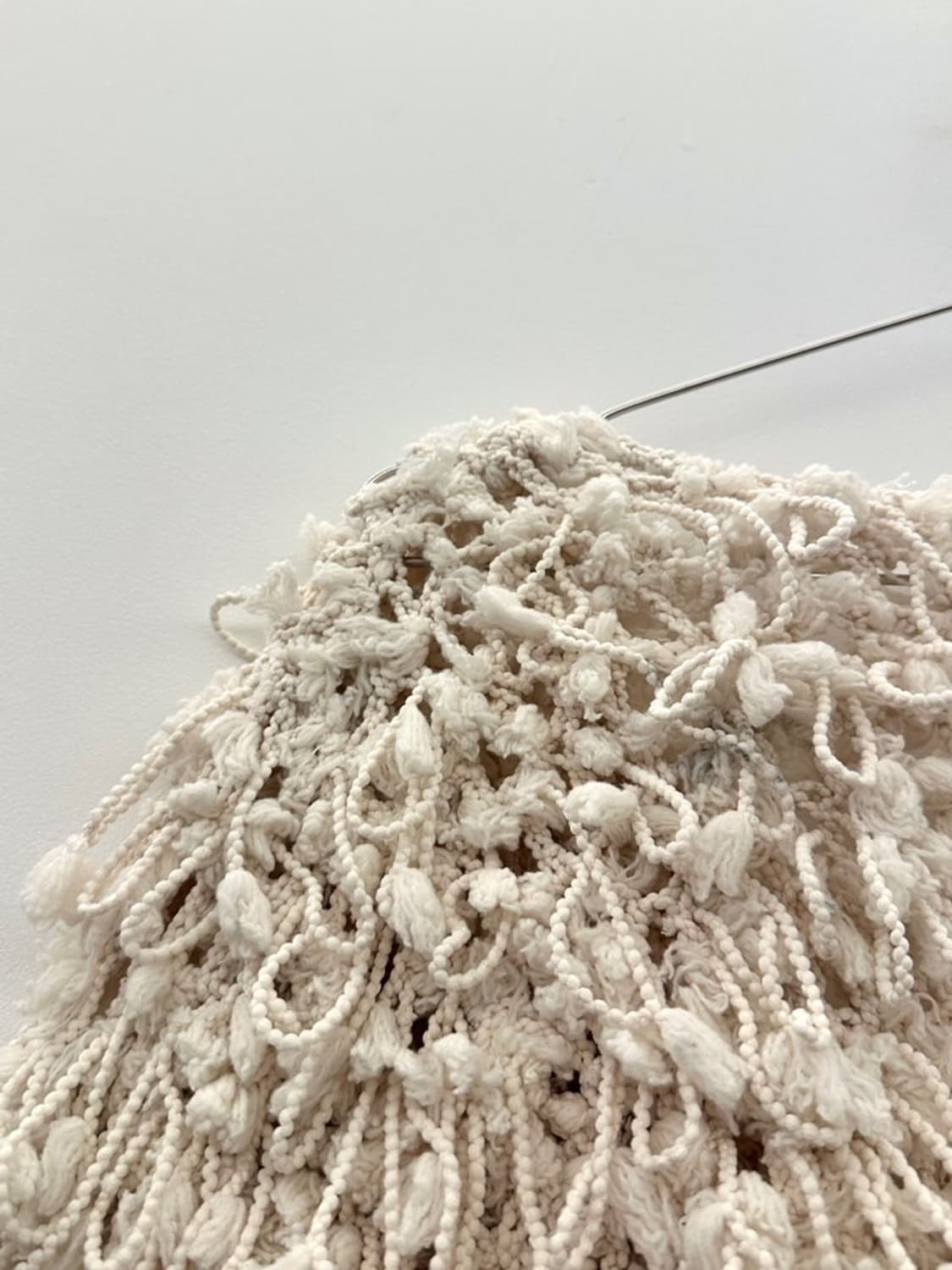 Pompom warm open cardigan / ivory 상품이미지6