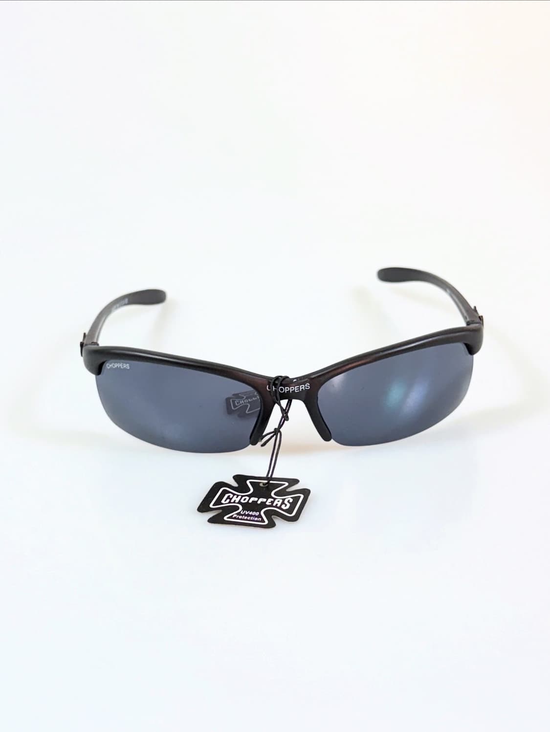 CHOPPERS 블랙 스퀘어 반무테 스포티 빈티지 선글라스 상품이미지2