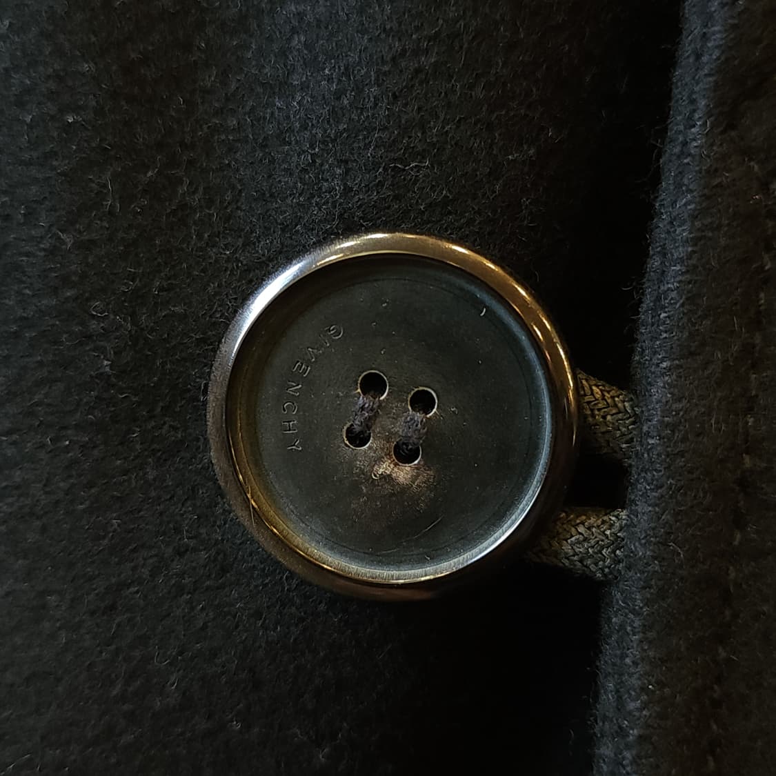 00년대 지방시 헤비울 레이어드 N3B 후드코트 48 오버사이즈 상품이미지5