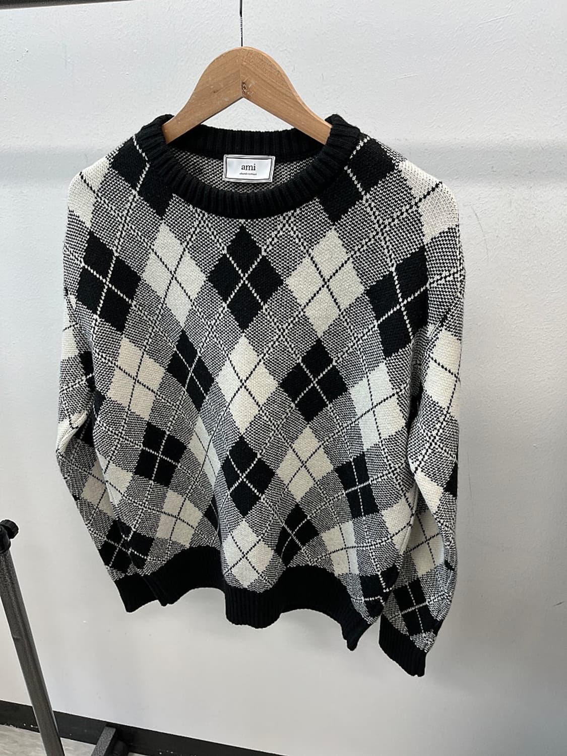 105) 아미 컬렉션 아가일니트 상품이미지1