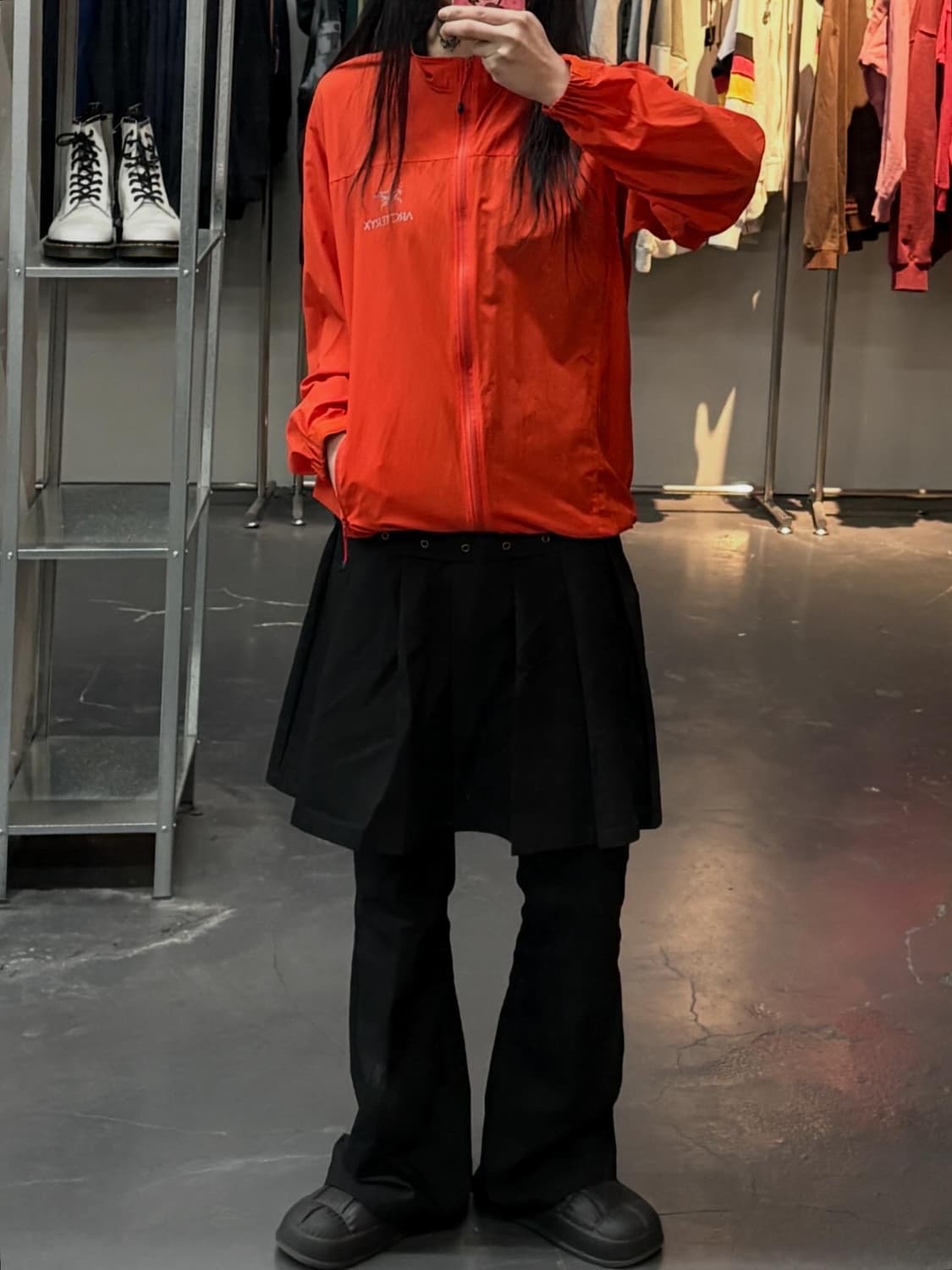 아크테릭스 오렌지 경량 나일론 바람막이 A3526 상품이미지1