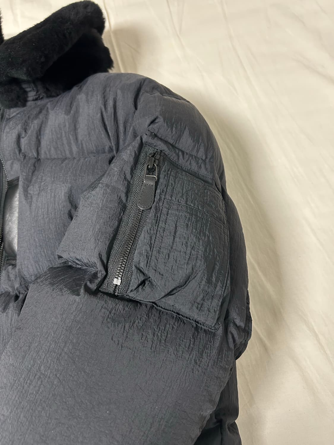 새상품 이스트로그 플라이트 봄버 다운 점퍼 S 상품이미지4